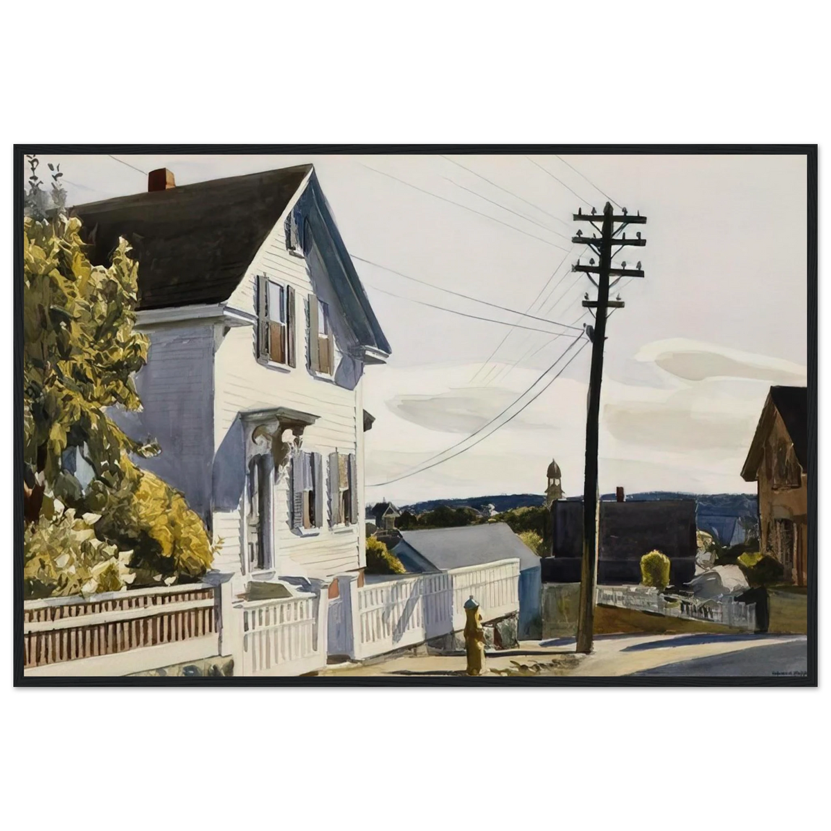 Adam s House Framed Poster | Edward Hopper Framed Prints Wall Art | Edward Hopper Print