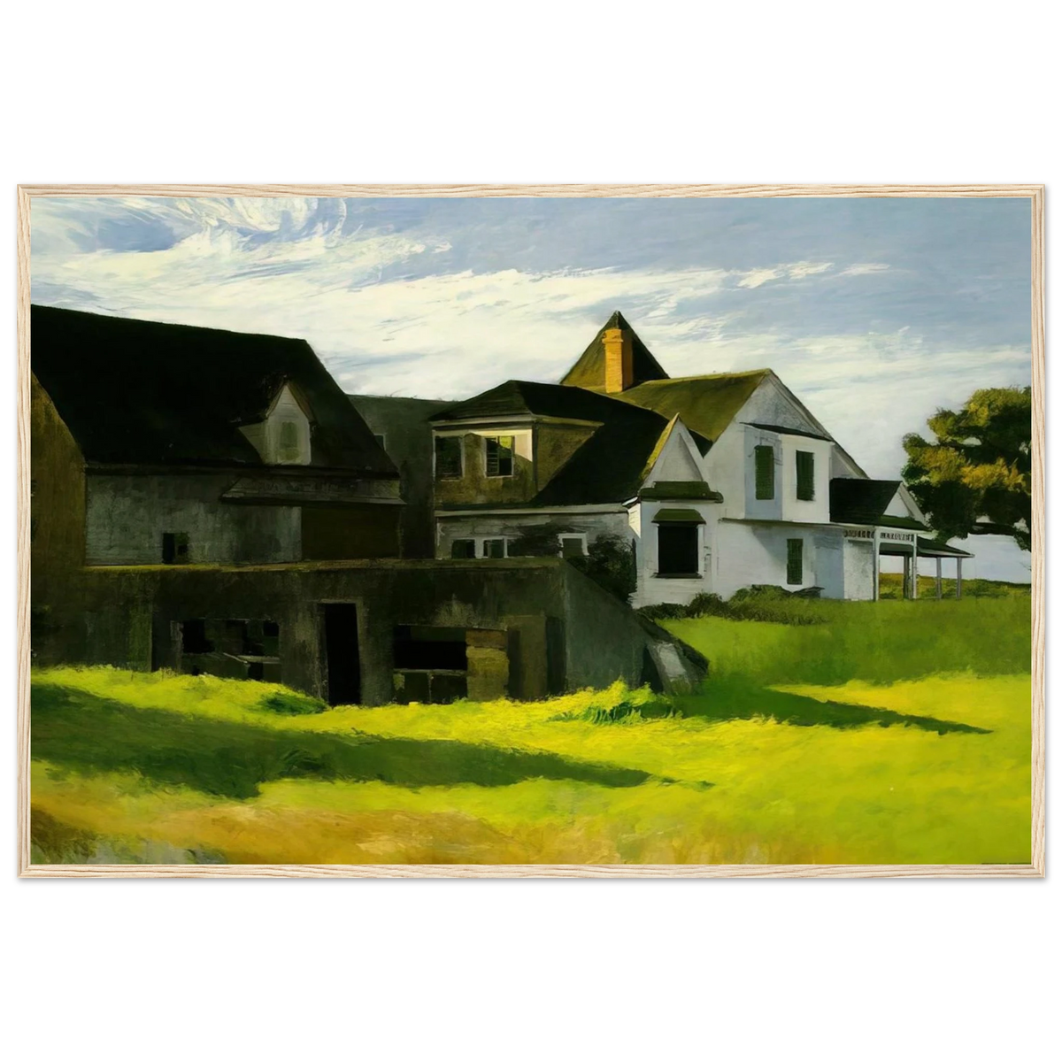 Cape Cod Afternoon Framed Poster | Edward Hopper Framed Prints Wall Art | Edward Hopper Print