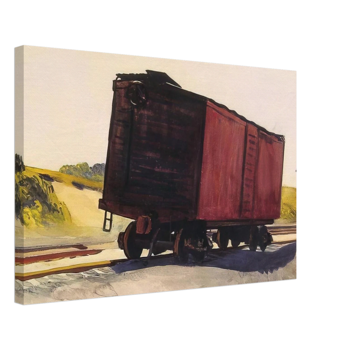 Freight Car at Truro Canvas | Edward Hopper Canvas | Edward Hopper Print