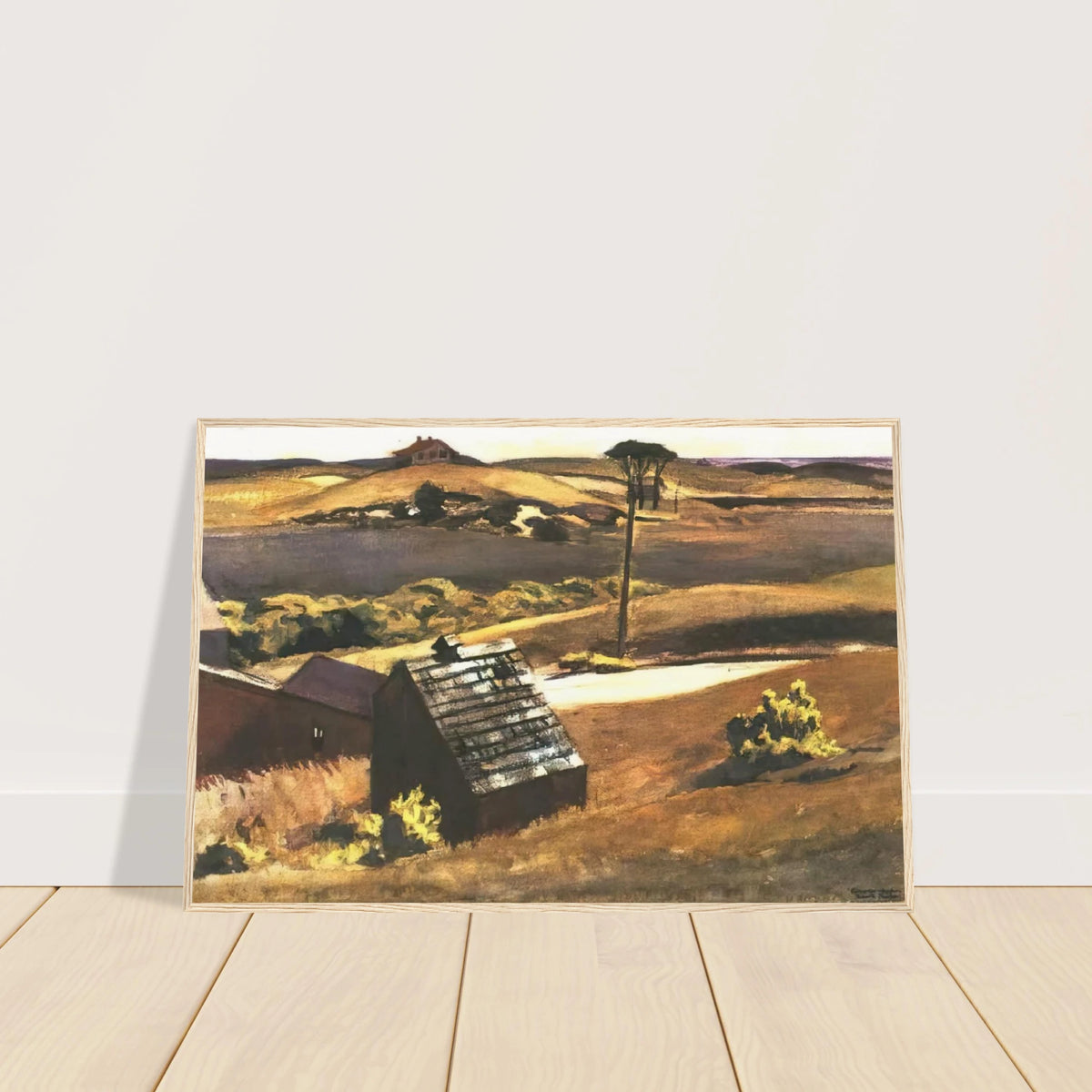 Burly Cobb Hen Coop and Barn Framed Poster | Edward Hopper Framed Prints Wall Art | Edward Hopper Print