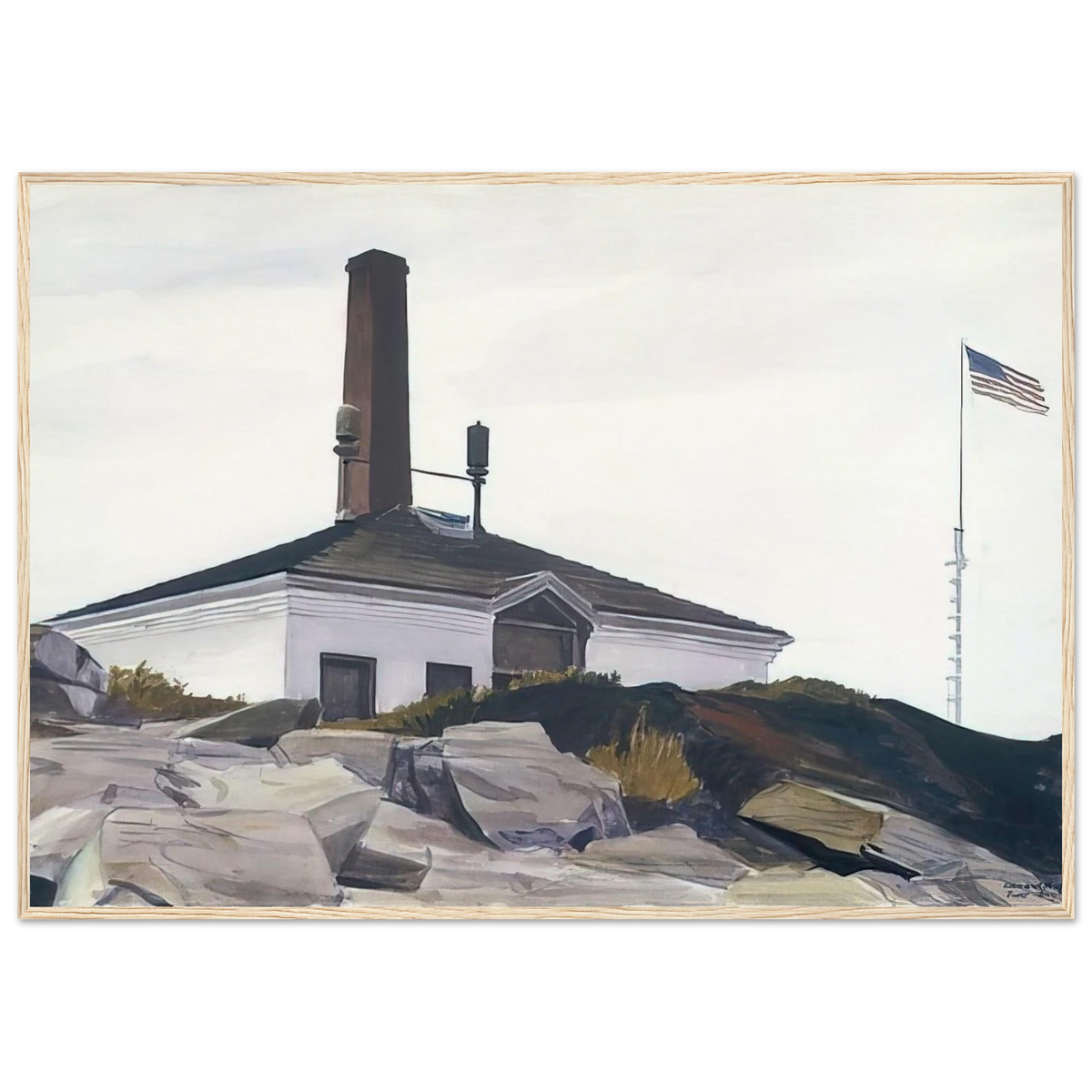 House of the Foghorn, I Framed Poster | Edward Hopper Framed Prints Wall Art | Edward Hopper Print