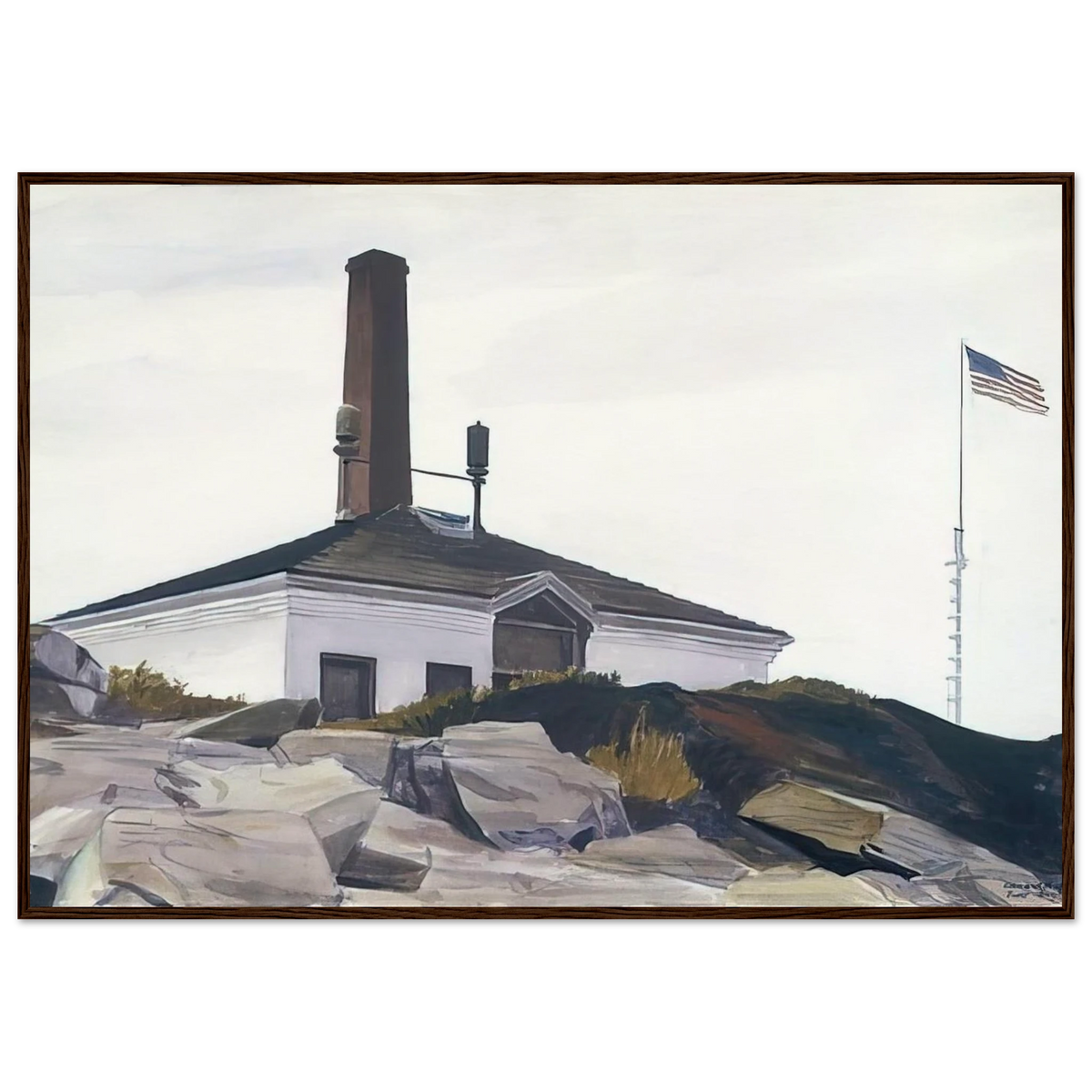 House of the Foghorn, I Framed Poster | Edward Hopper Framed Prints Wall Art | Edward Hopper Print