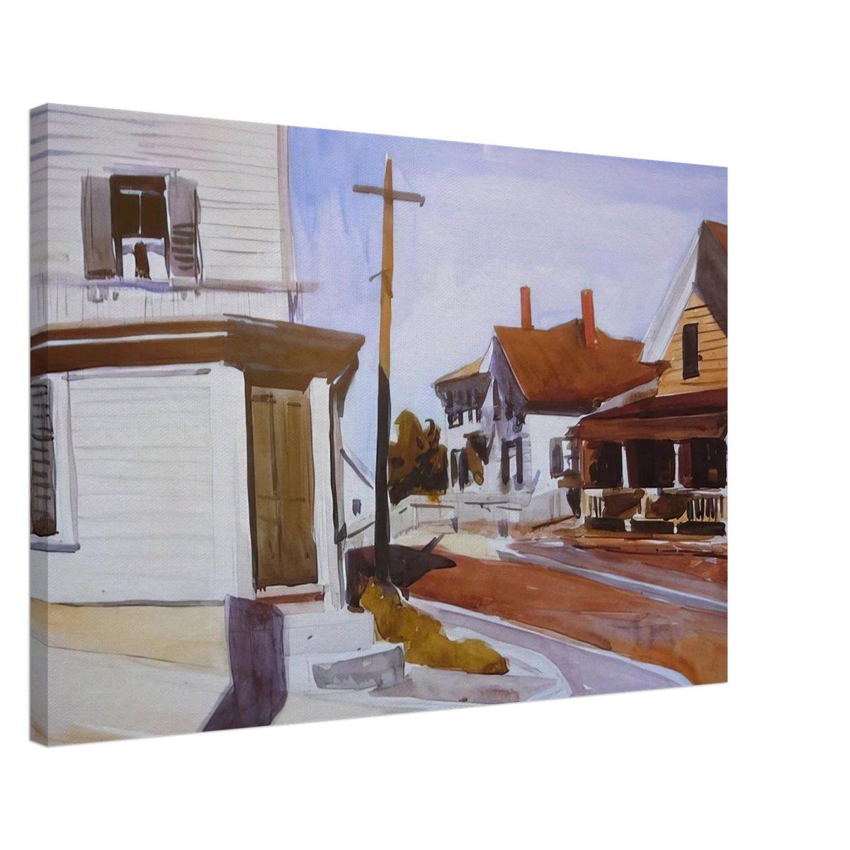 Street Corner Canvas | Edward Hopper Canvas | Edward Hopper Print