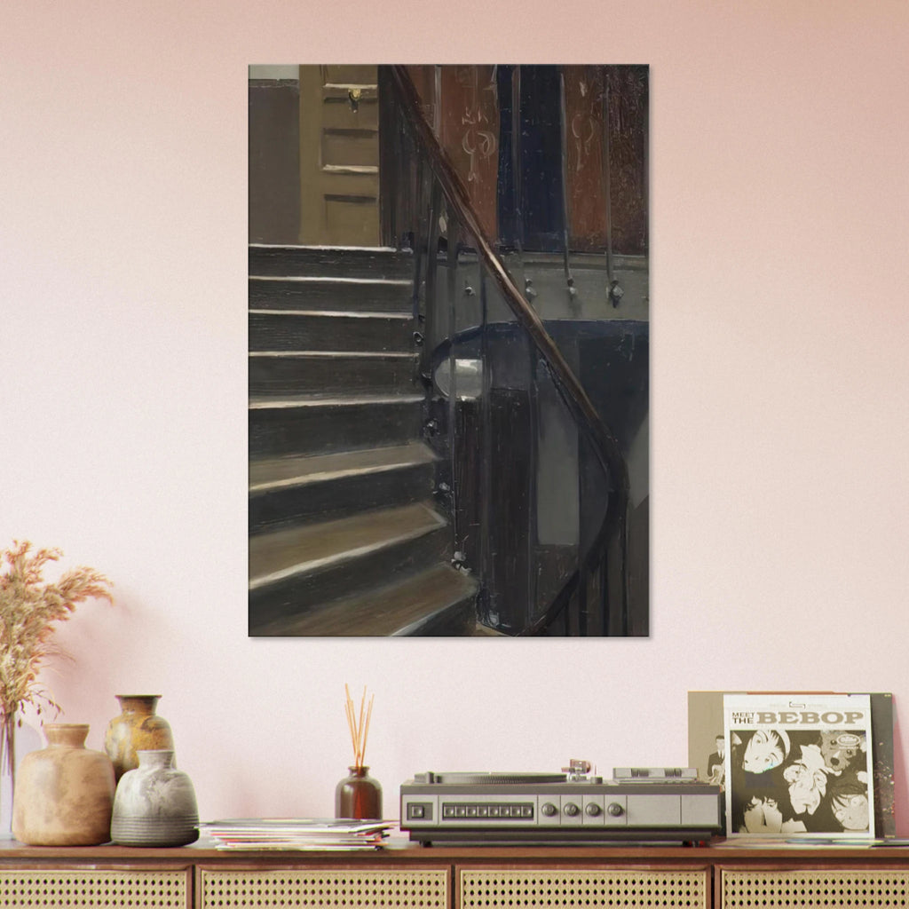 Stairway at 48 rue de Lille, Paris Canvas | Edward Hopper Canvas | Edward Hopper Print
