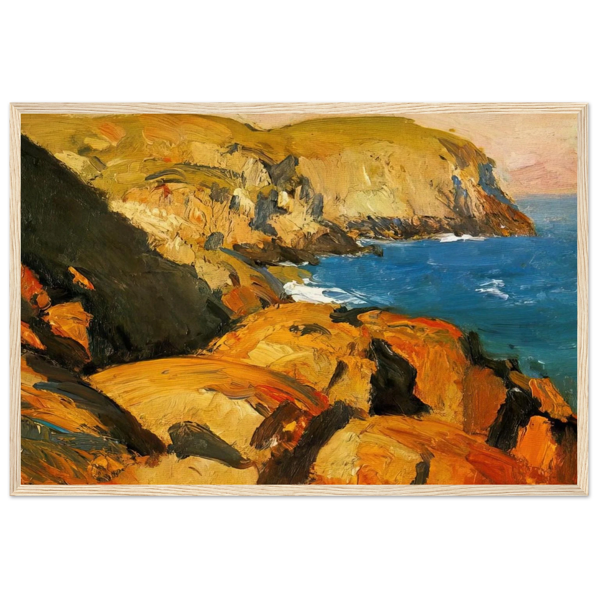 Blackhead, Monhegan Framed Poster | Edward Hopper Framed Prints Wall Art | Edward Hopper Print