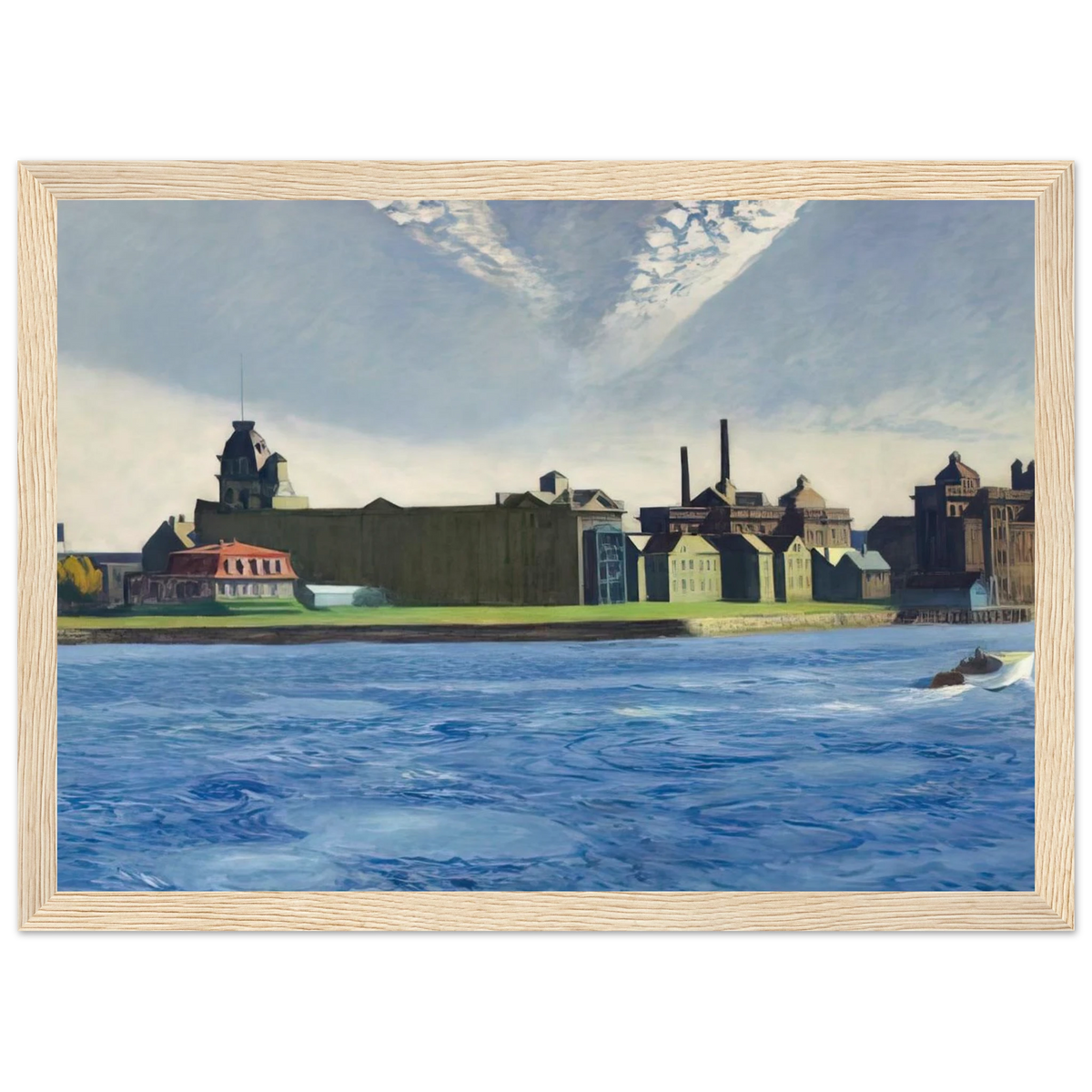 Blackwell s Island Framed Poster | Edward Hopper Framed Prints Wall Art | Edward Hopper Print