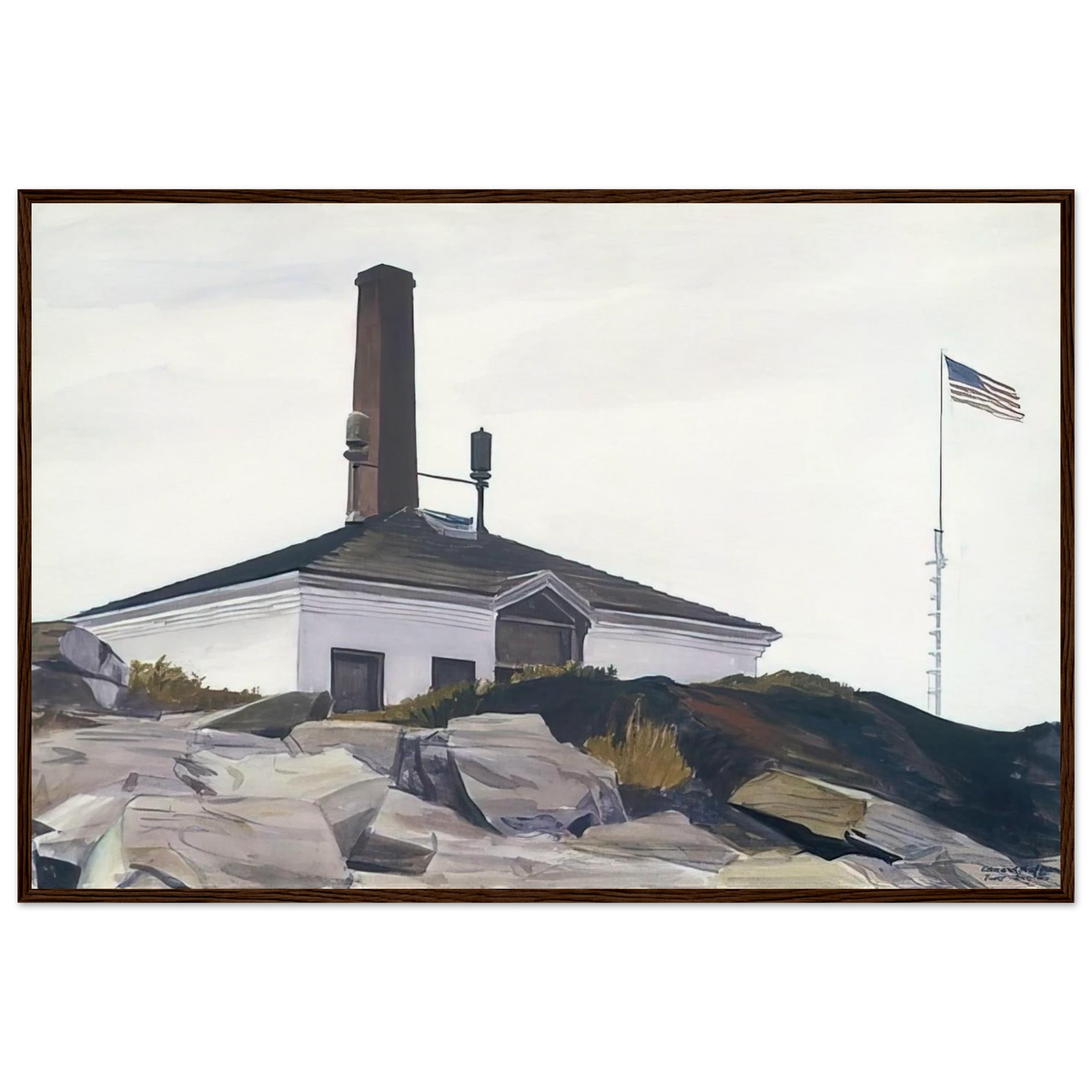 House of the Foghorn, I Framed Poster | Edward Hopper Framed Prints Wall Art | Edward Hopper Print