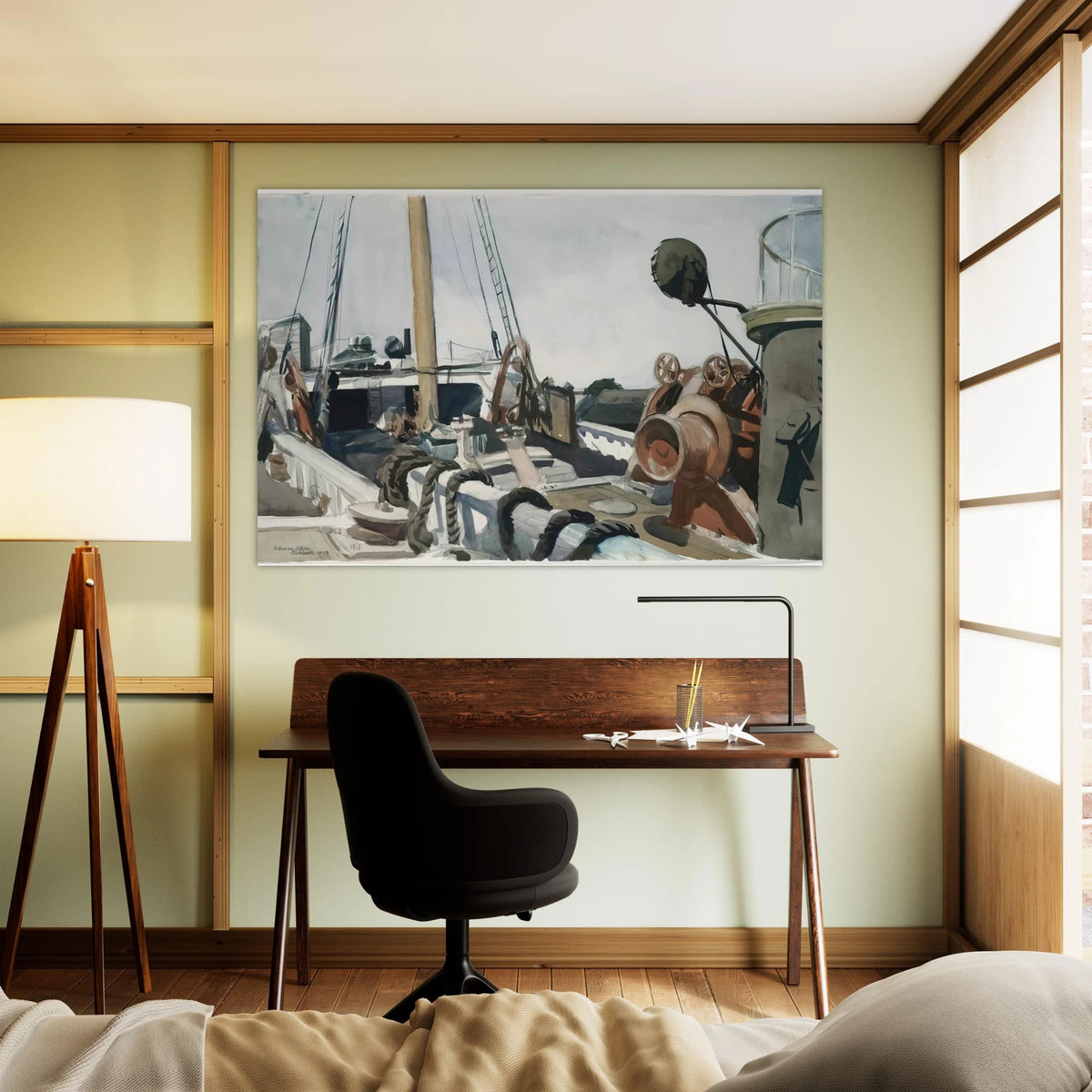 Deck of a Beam Trawler, Gloucester Poster | Edward Hopper Poster | Edward Hopper Print