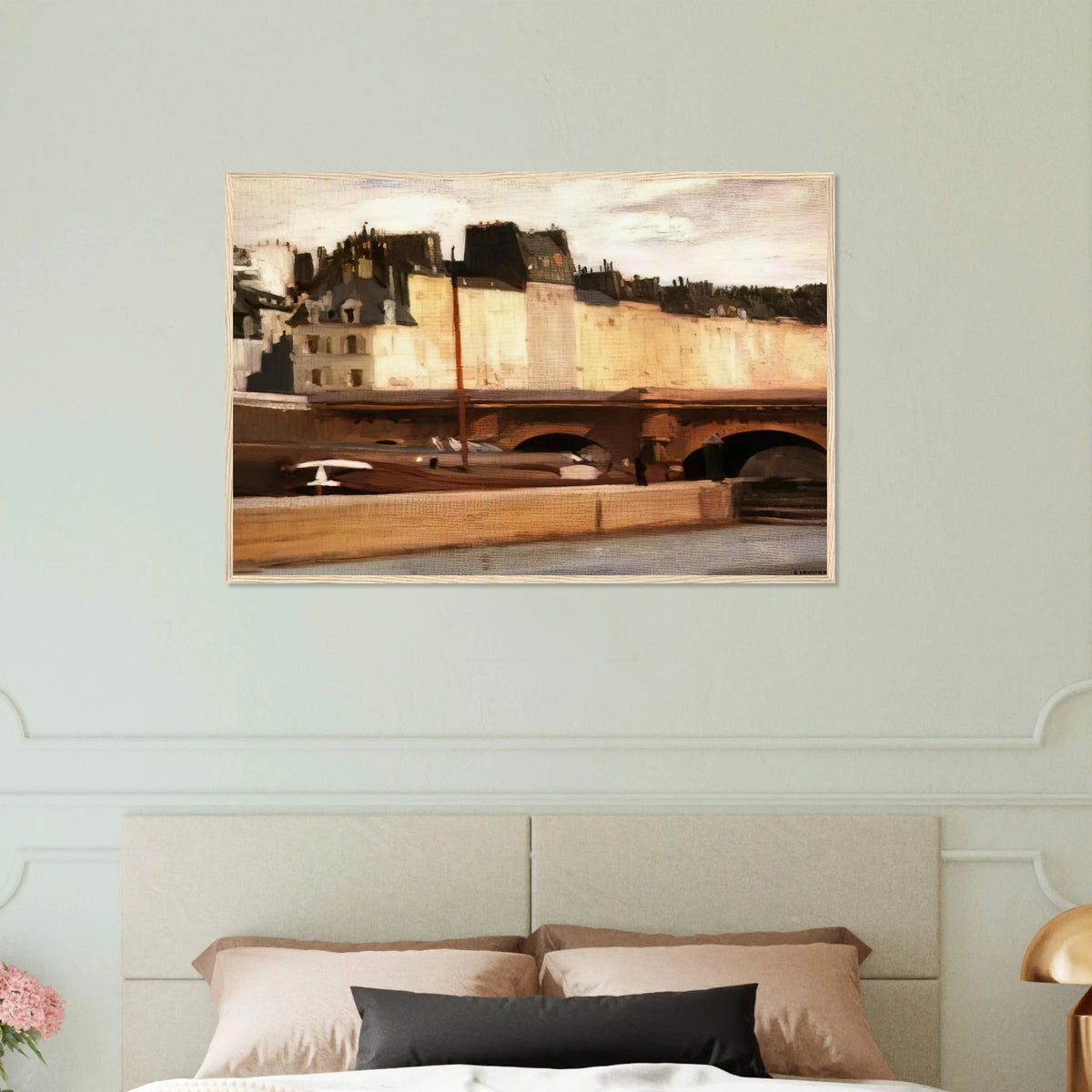 Écluse de la Monnaie Framed Poster | Edward Hopper Framed Prints Wall Art | Edward Hopper Print