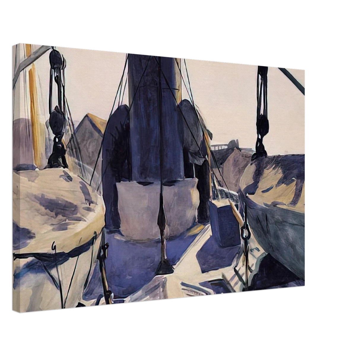 Funnel of Trawler Canvas | Edward Hopper Canvas | Edward Hopper Print