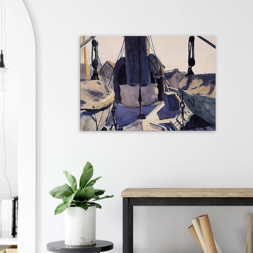 Funnel of Trawler Canvas | Edward Hopper Canvas | Edward Hopper Print