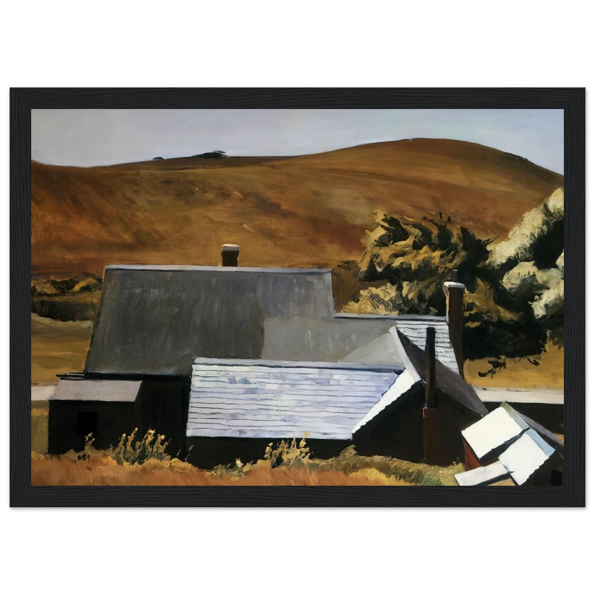 Burly Cobb s House, South Truro Framed Poster | Edward Hopper Framed Prints Wall Art | Edward Hopper Print