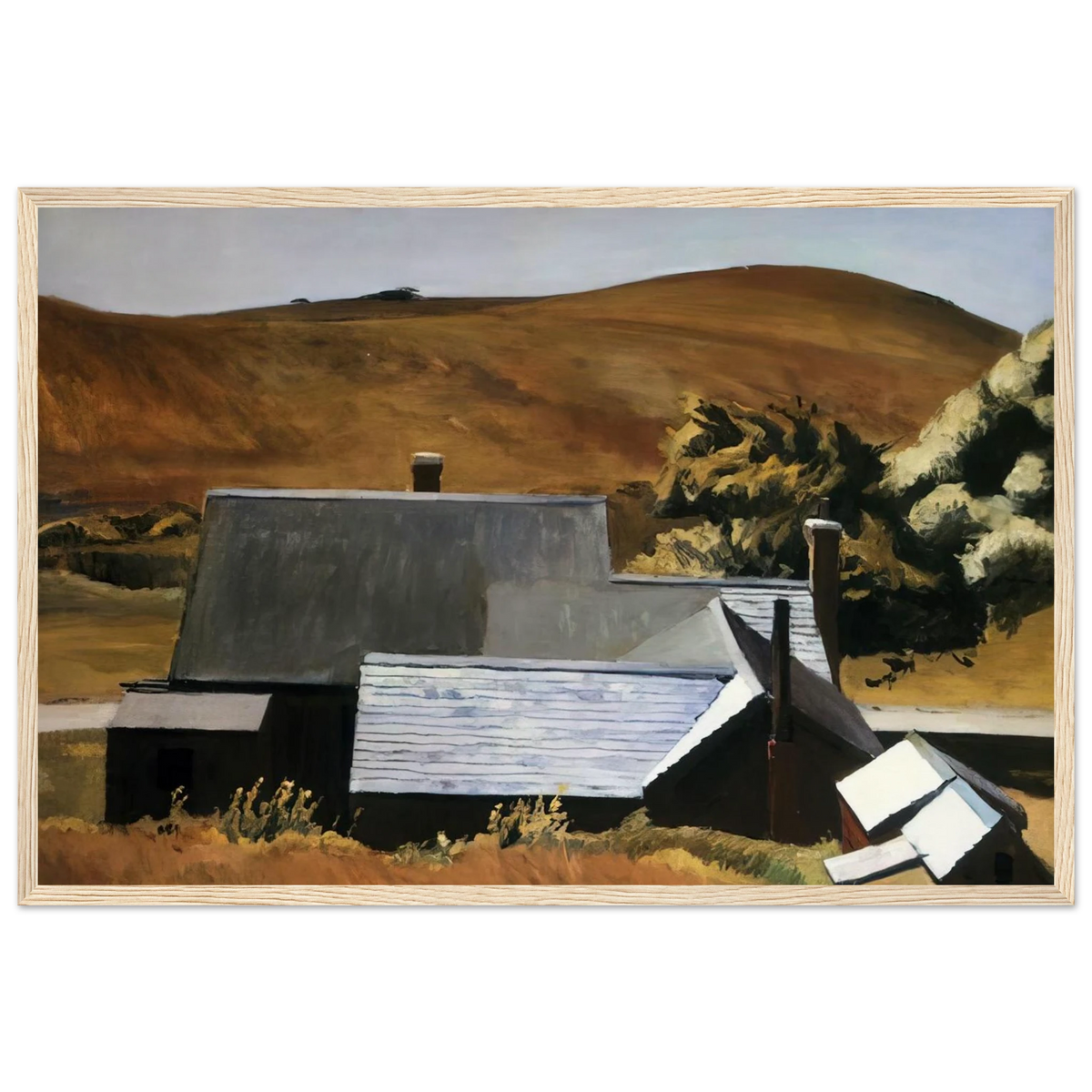 Burly Cobb s House, South Truro Framed Poster | Edward Hopper Framed Prints Wall Art | Edward Hopper Print
