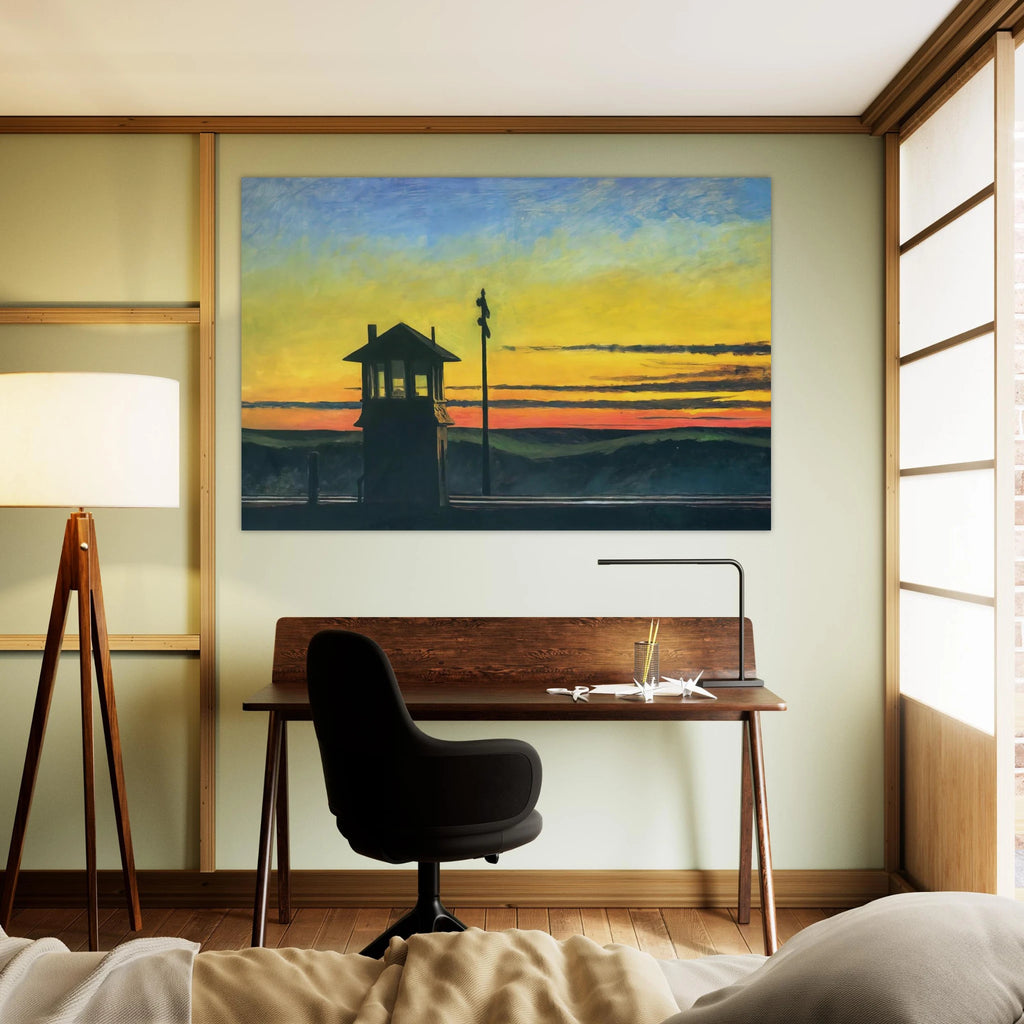 Railroad Sunset Poster | Edward Hopper Poster | Edward Hopper Print