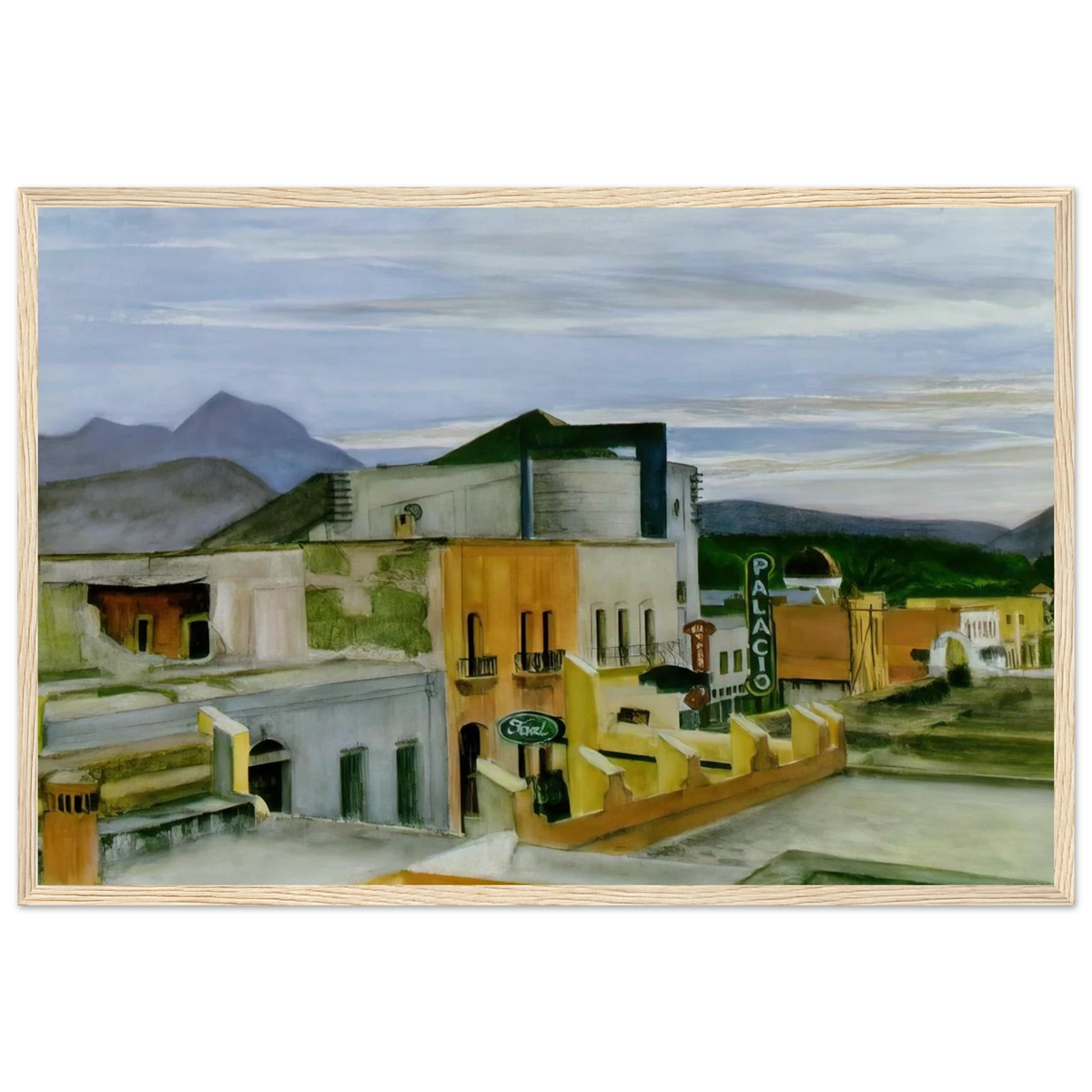 El Palacio Framed Poster | Edward Hopper Framed Prints Wall Art | Edward Hopper Print