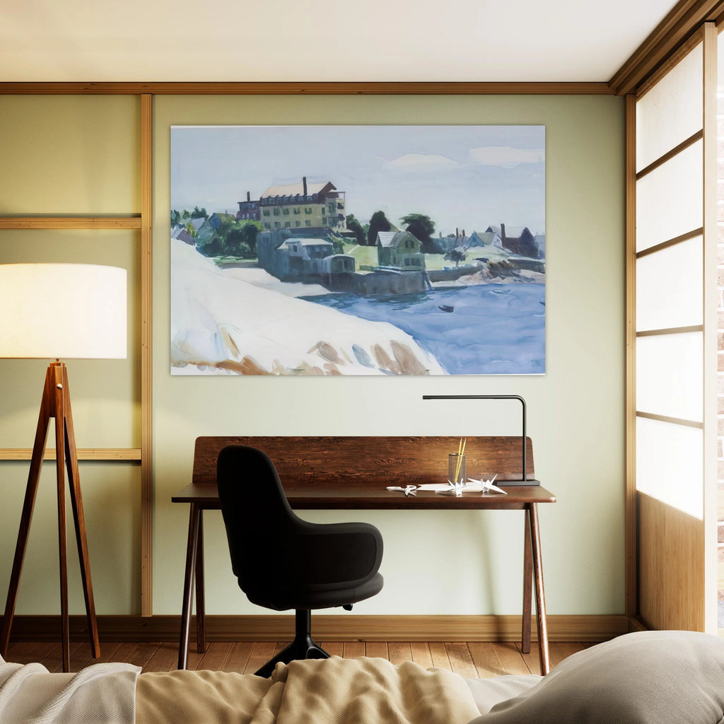 Small Town on Cove Poster | Edward Hopper Poster | Edward Hopper Print