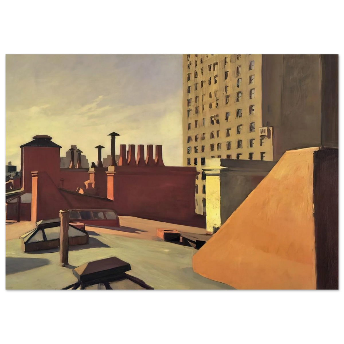 City Roofs Poster | Edward Hopper Poster | Edward Hopper Print