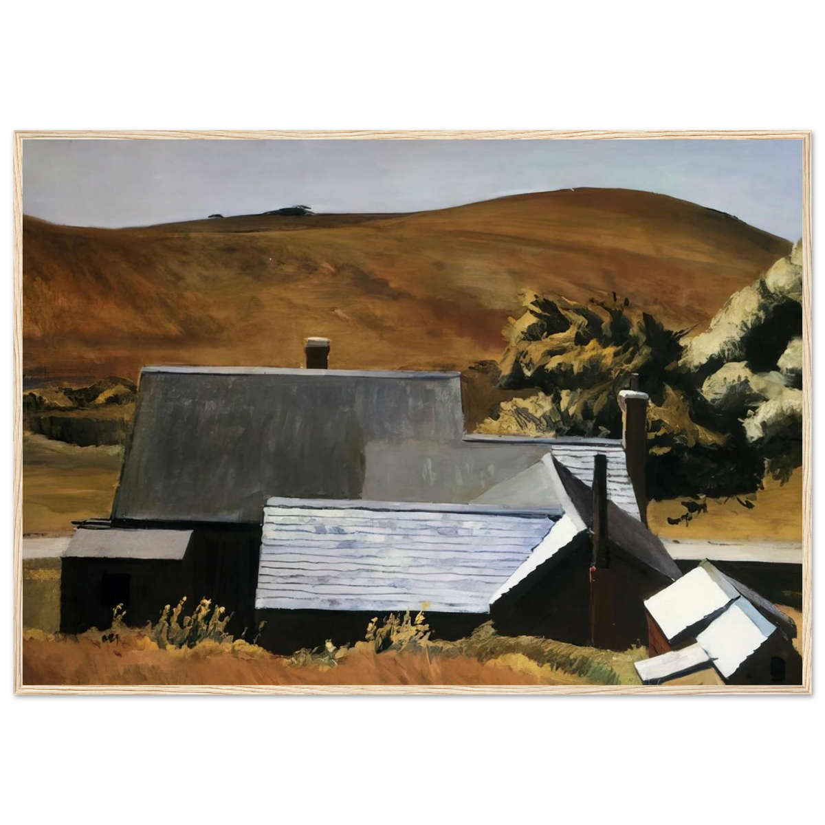 Burly Cobb s House, South Truro Framed Poster | Edward Hopper Framed Prints Wall Art | Edward Hopper Print
