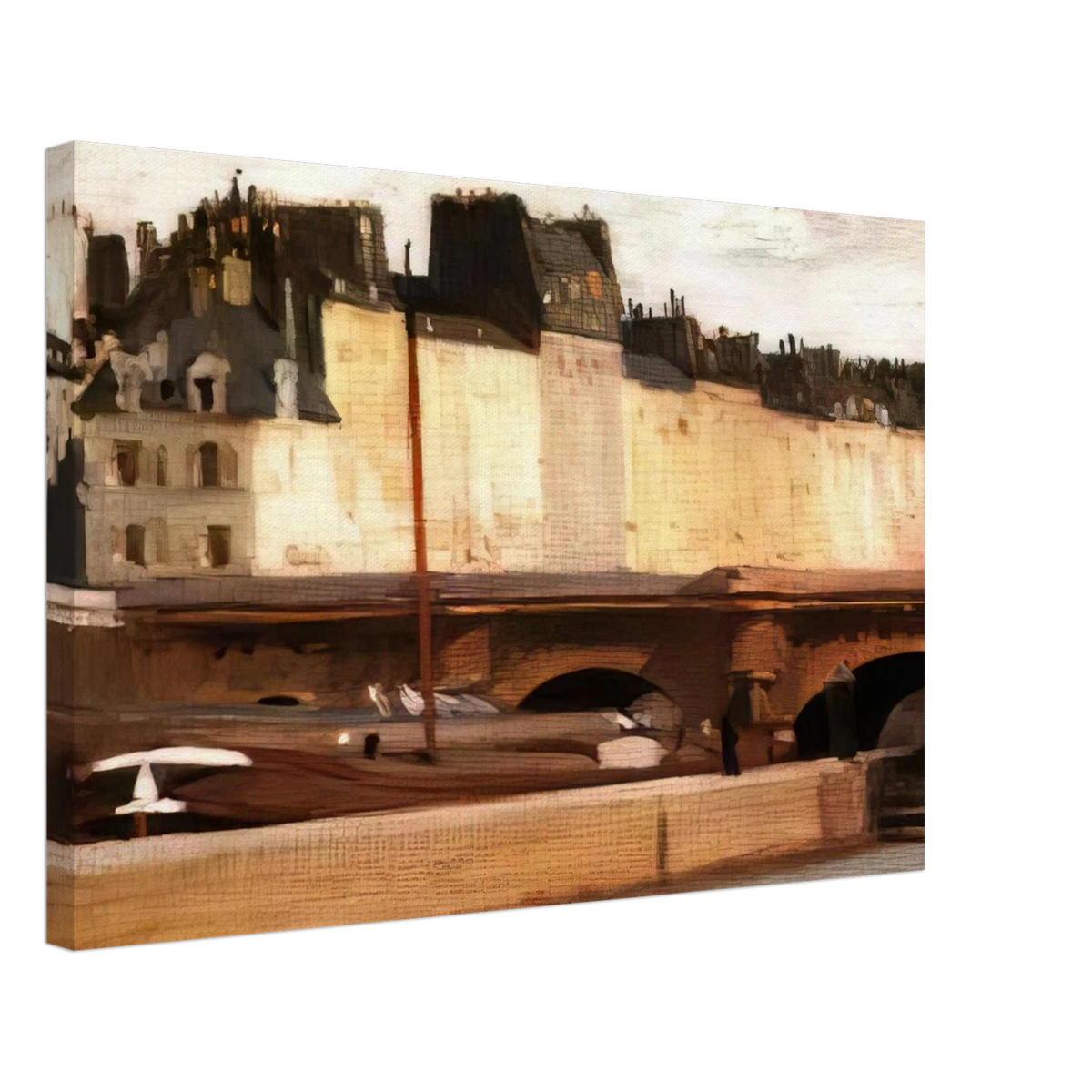 Écluse de la Monnaie Canvas | Edward Hopper Canvas | Edward Hopper Print