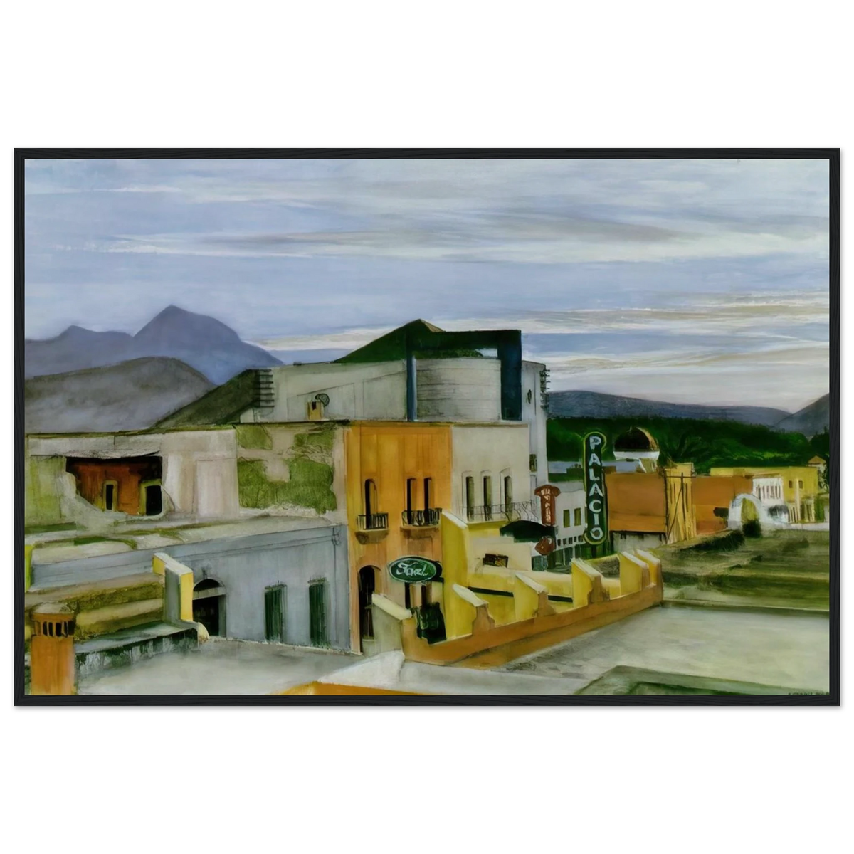 El Palacio Framed Poster | Edward Hopper Framed Prints Wall Art | Edward Hopper Print