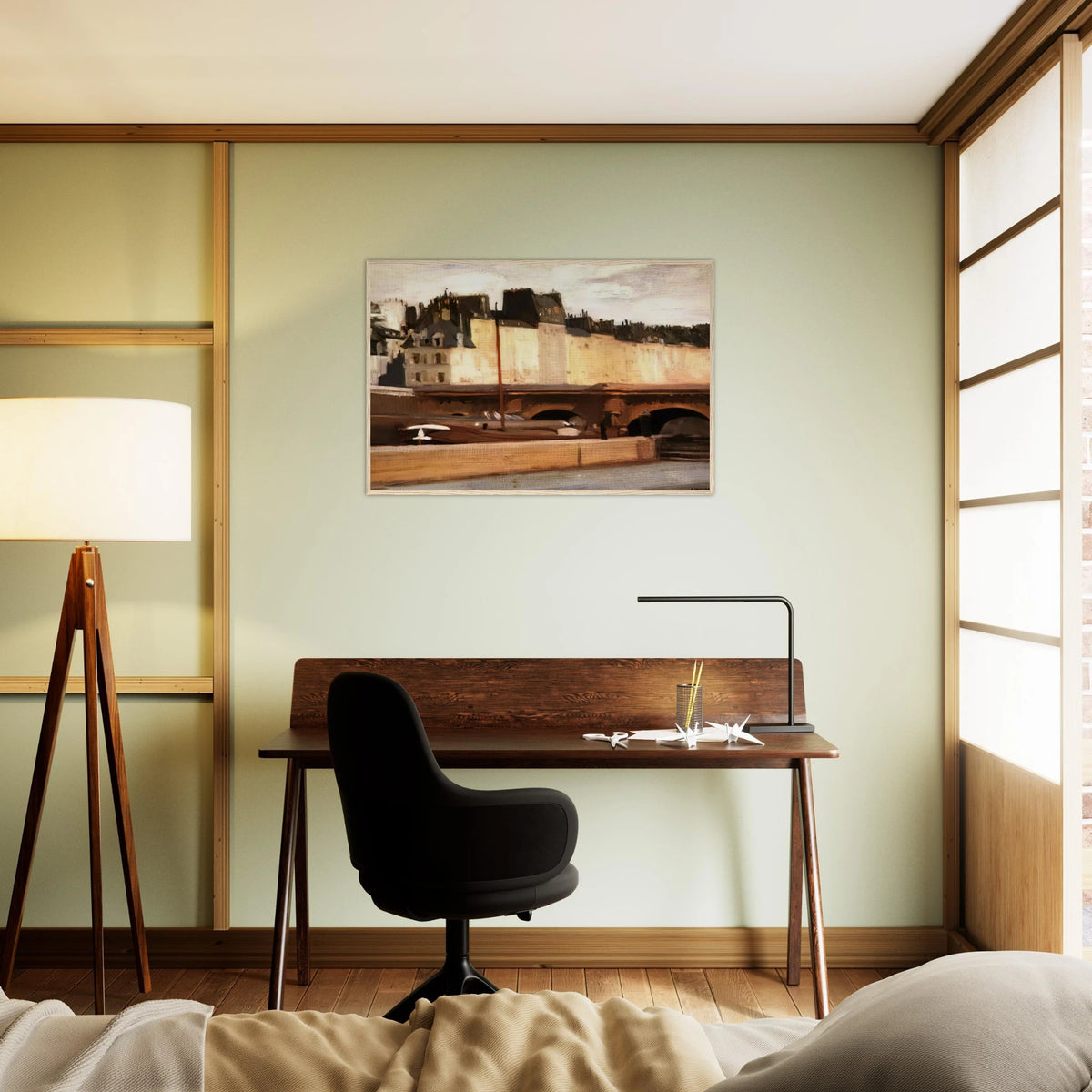 Écluse de la Monnaie Framed Poster | Edward Hopper Framed Prints Wall Art | Edward Hopper Print
