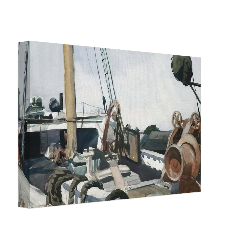 Deck of a Beam Trawler, Gloucester Canvas | Edward Hopper Canvas | Edward Hopper Print
