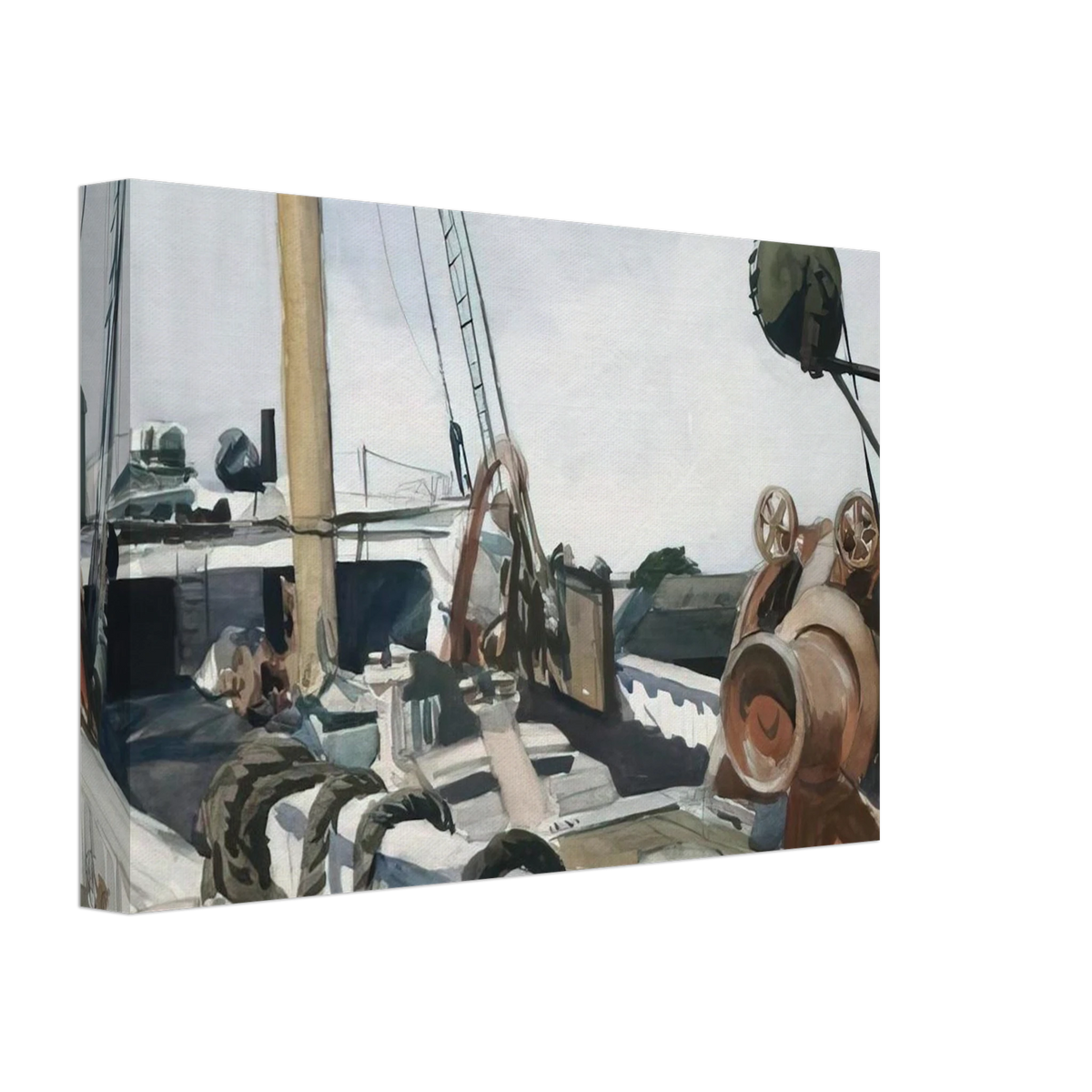 Deck of a Beam Trawler, Gloucester Canvas | Edward Hopper Canvas | Edward Hopper Print