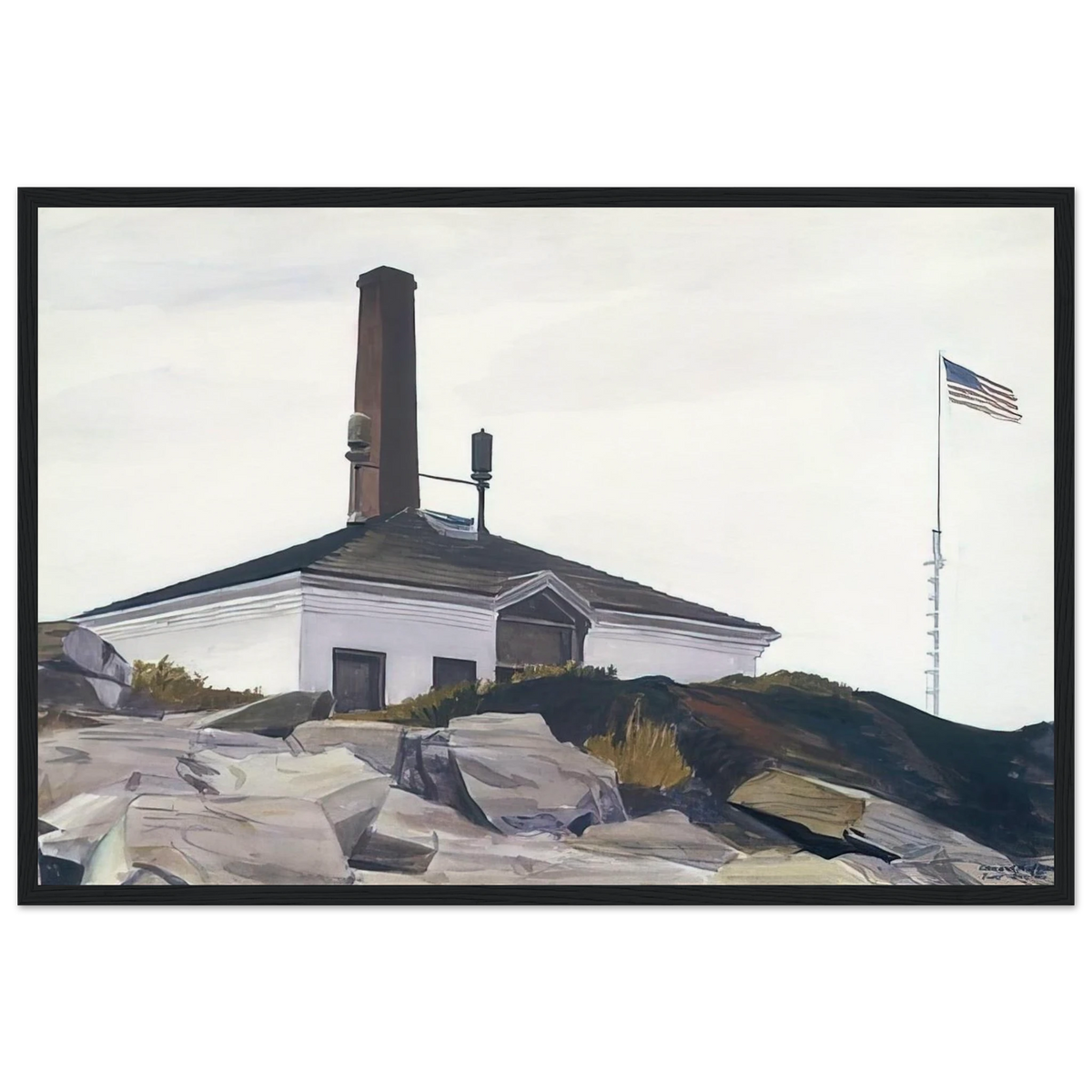 House of the Foghorn, I Framed Poster | Edward Hopper Framed Prints Wall Art | Edward Hopper Print