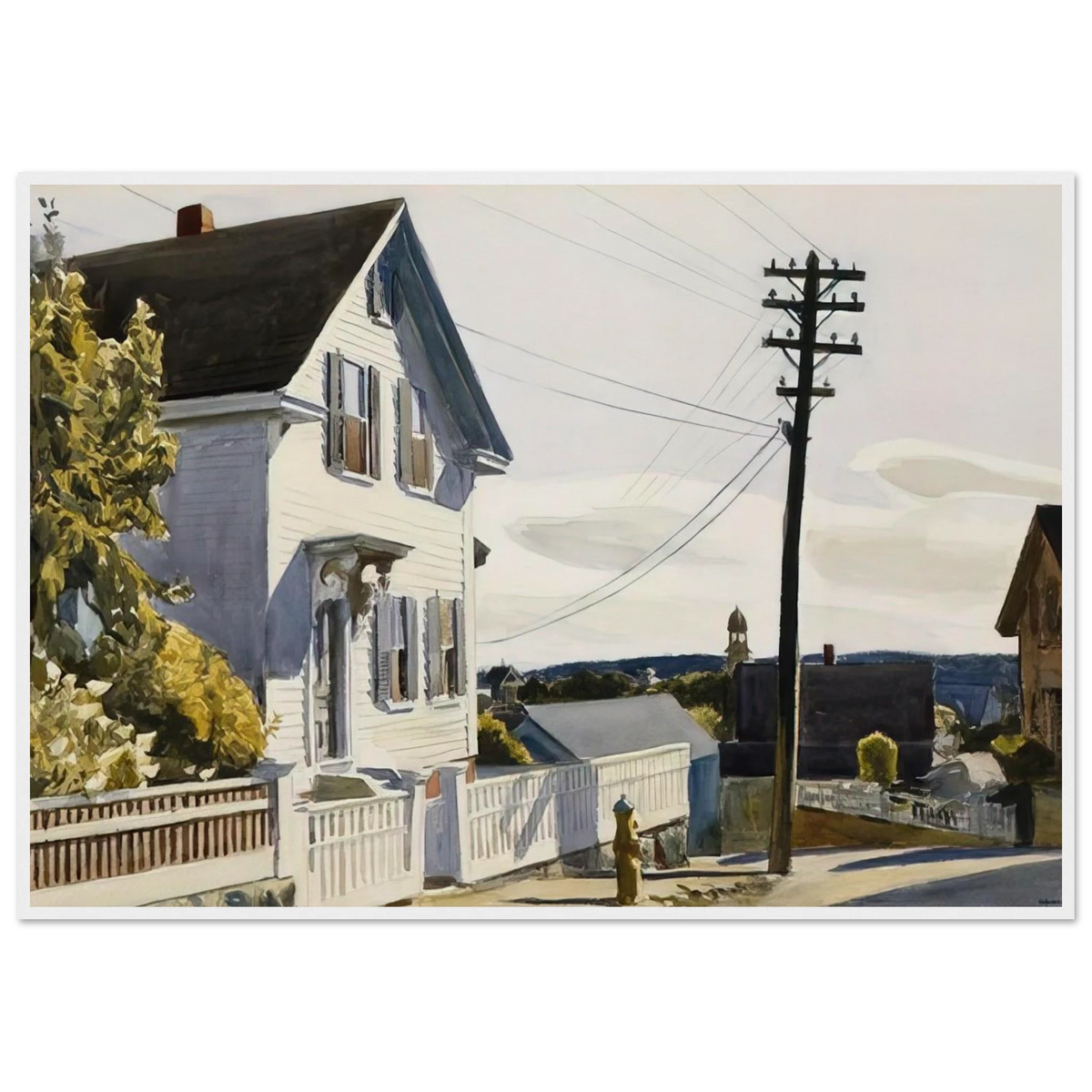 Adam s House Framed Poster | Edward Hopper Framed Prints Wall Art | Edward Hopper Print