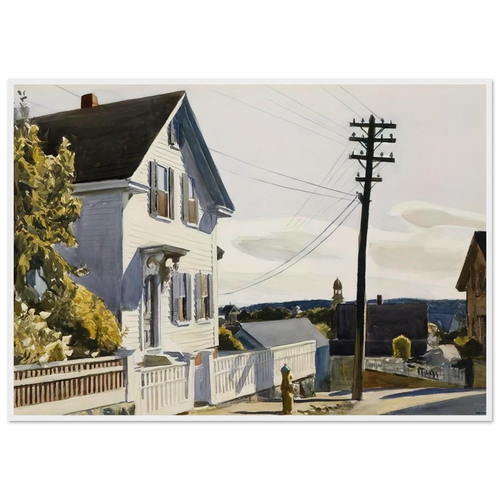 Adam s House Framed Poster | Edward Hopper Framed Prints Wall Art | Edward Hopper Print