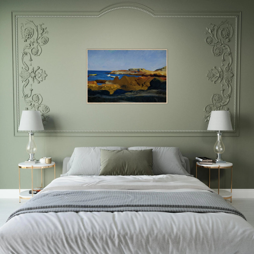 Cove at Ogunquit Framed Poster | Edward Hopper Framed Prints Wall Art | Edward Hopper Print