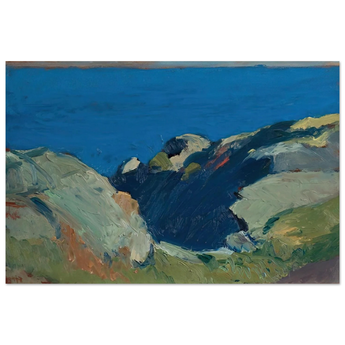 Rocks and Sea Poster | Edward Hopper Poster | Edward Hopper Print