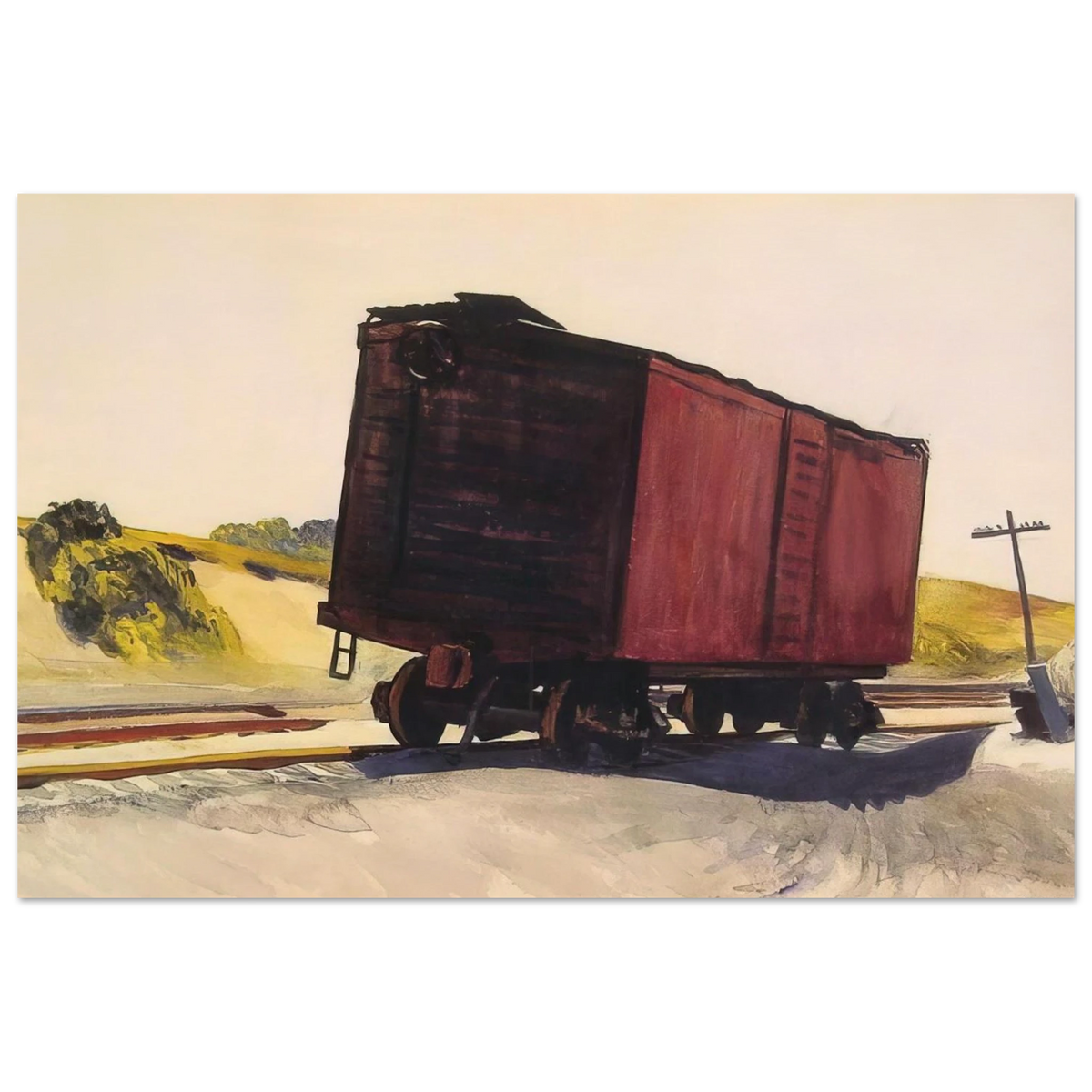 Freight Car at Truro Poster | Edward Hopper Poster | Edward Hopper Print