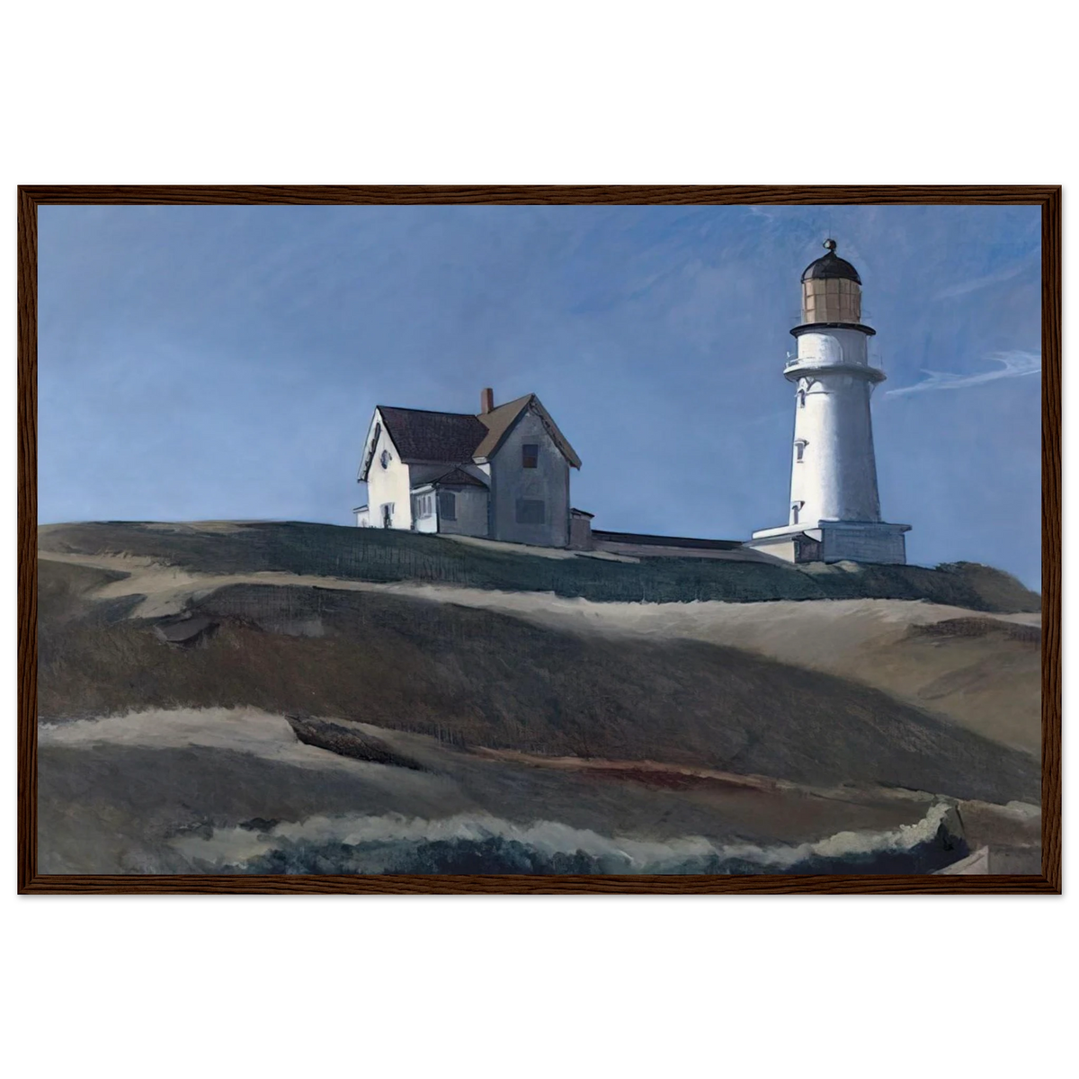 Lighthouse HIll Framed Poster | Edward Hopper Framed Prints Wall Art | Edward Hopper Print