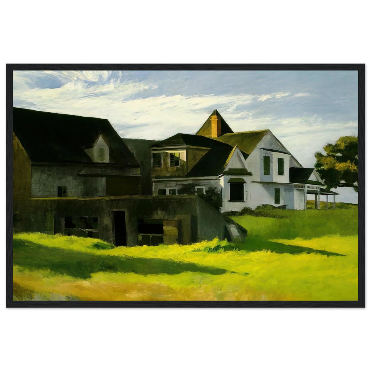 Cape Cod Afternoon Framed Poster | Edward Hopper Framed Prints Wall Art | Edward Hopper Print