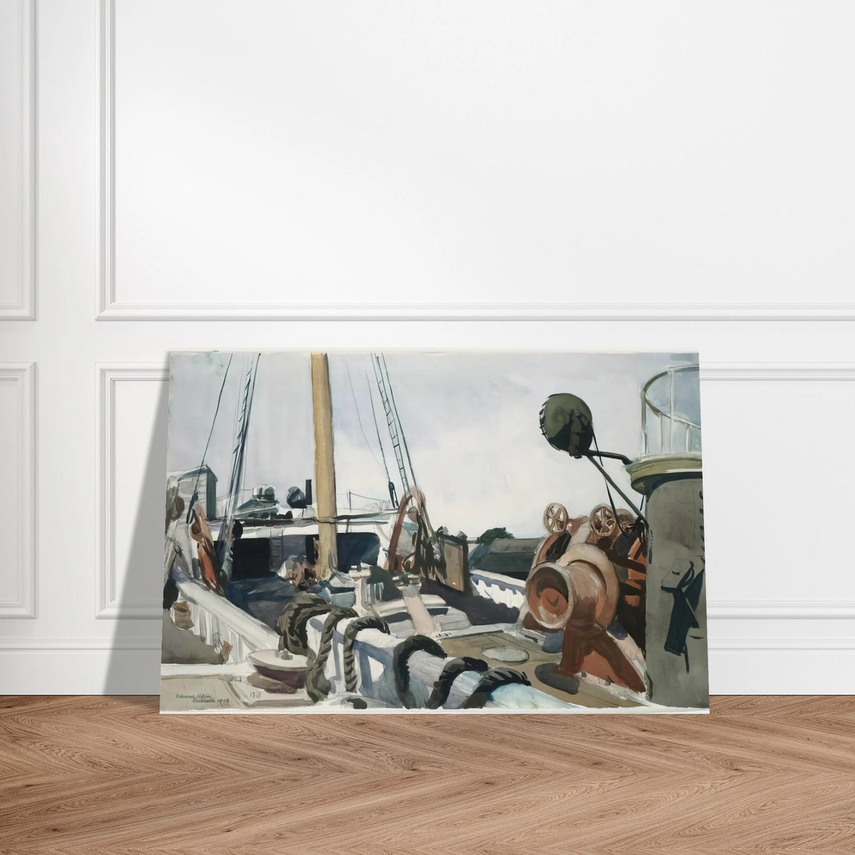 Deck of a Beam Trawler, Gloucester Poster | Edward Hopper Poster | Edward Hopper Print