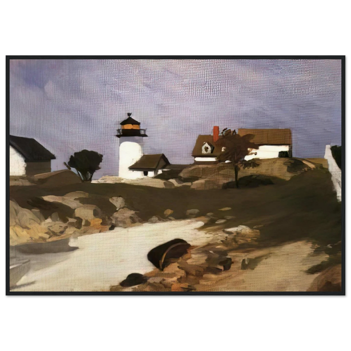 Squam Light Framed Poster | Edward Hopper Framed Prints Wall Art | Edward Hopper Print