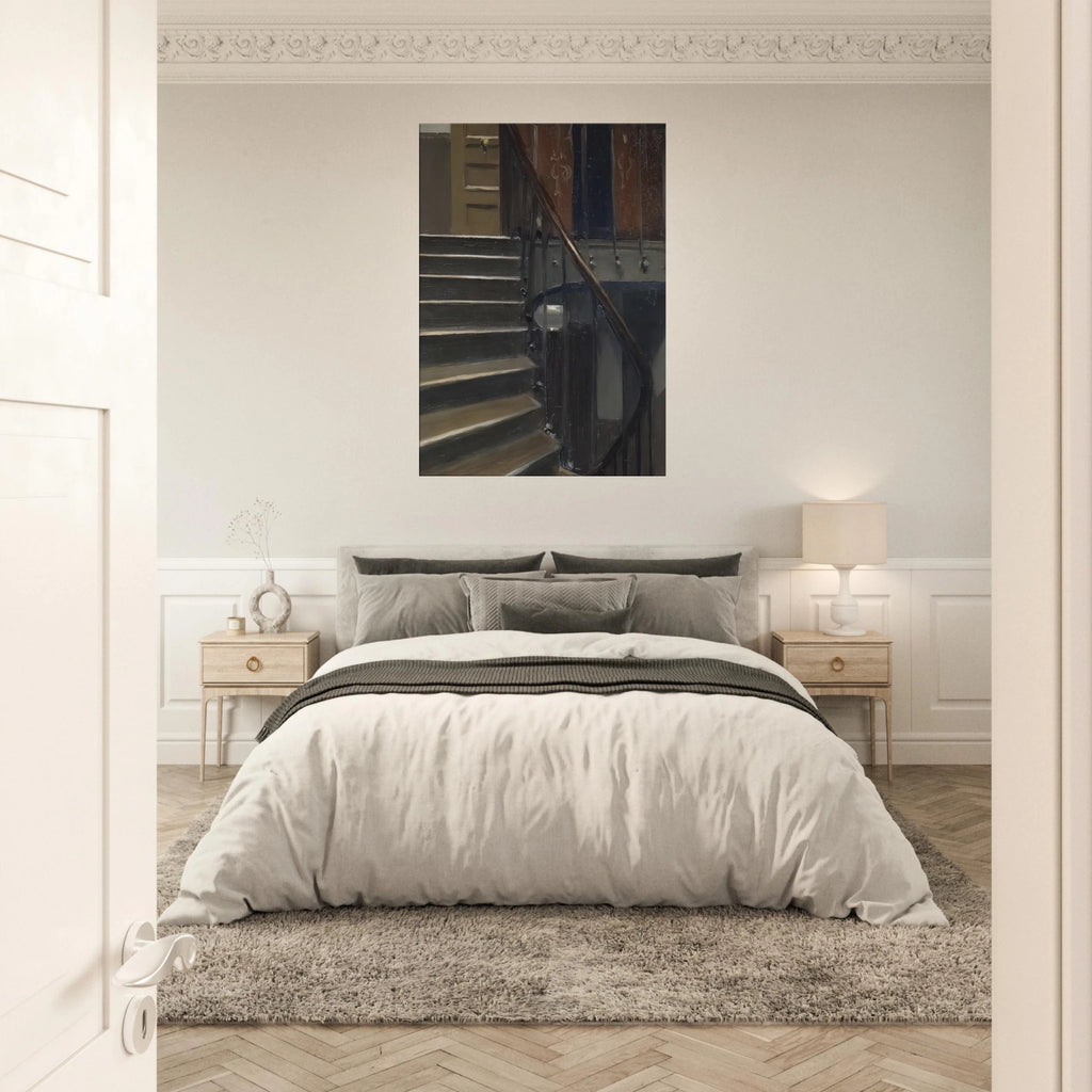 Stairway at 48 rue de Lille, Paris Canvas | Edward Hopper Canvas | Edward Hopper Print