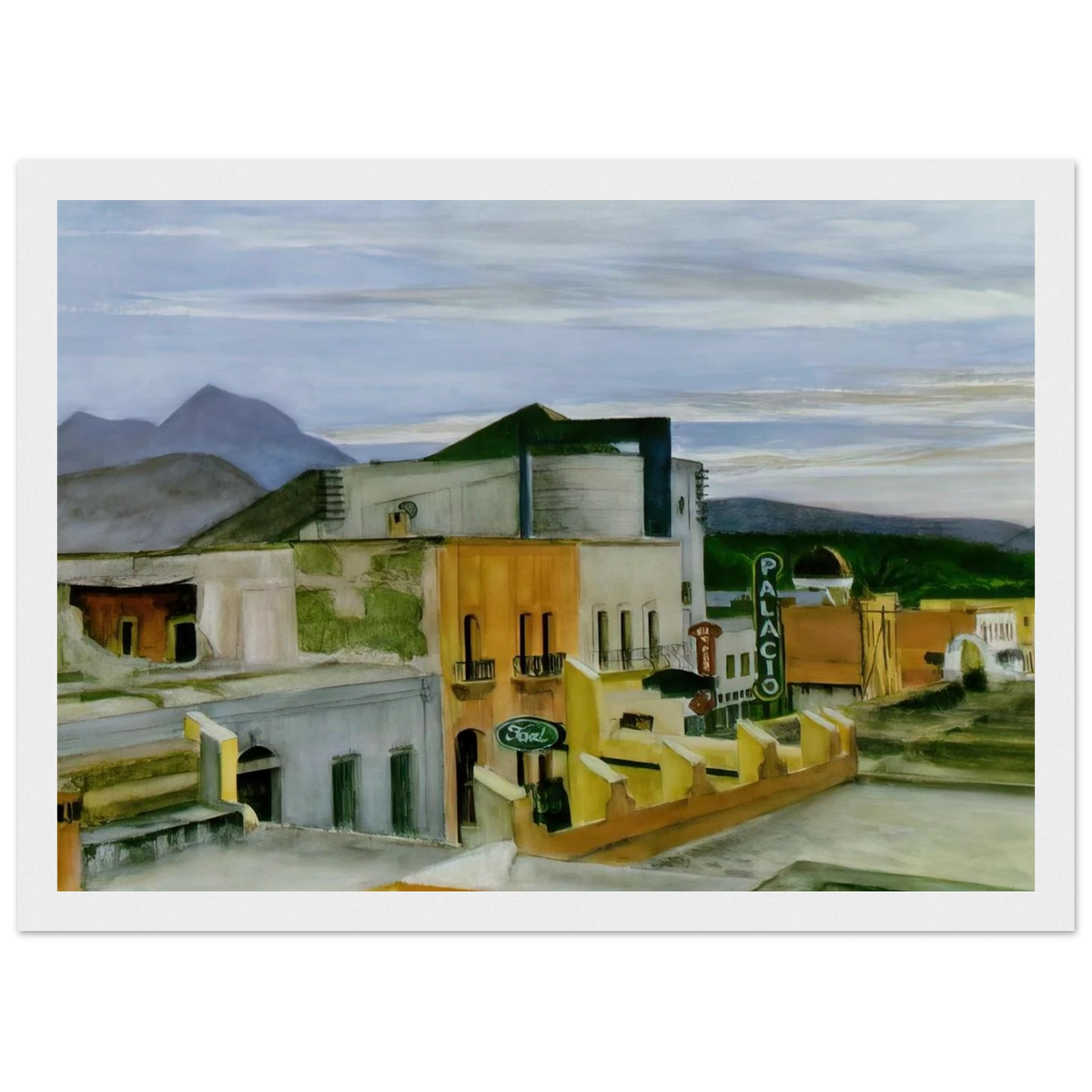 El Palacio Framed Poster | Edward Hopper Framed Prints Wall Art | Edward Hopper Print