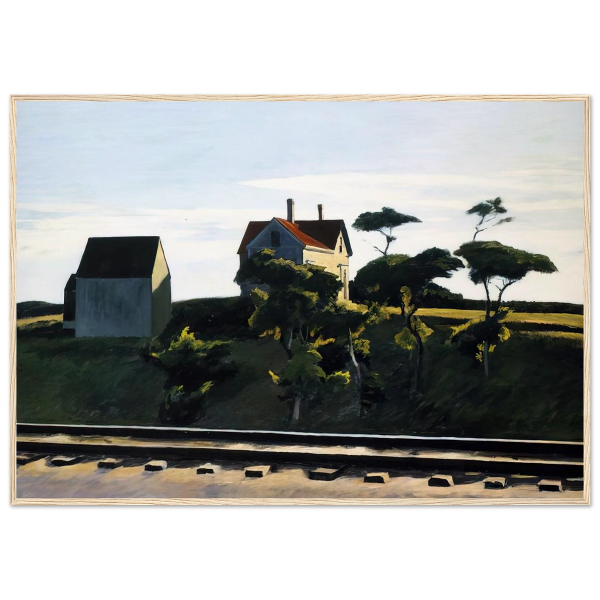 New York, New Haven and Hartford Framed Poster | Edward Hopper Framed Prints Wall Art | Edward Hopper Print