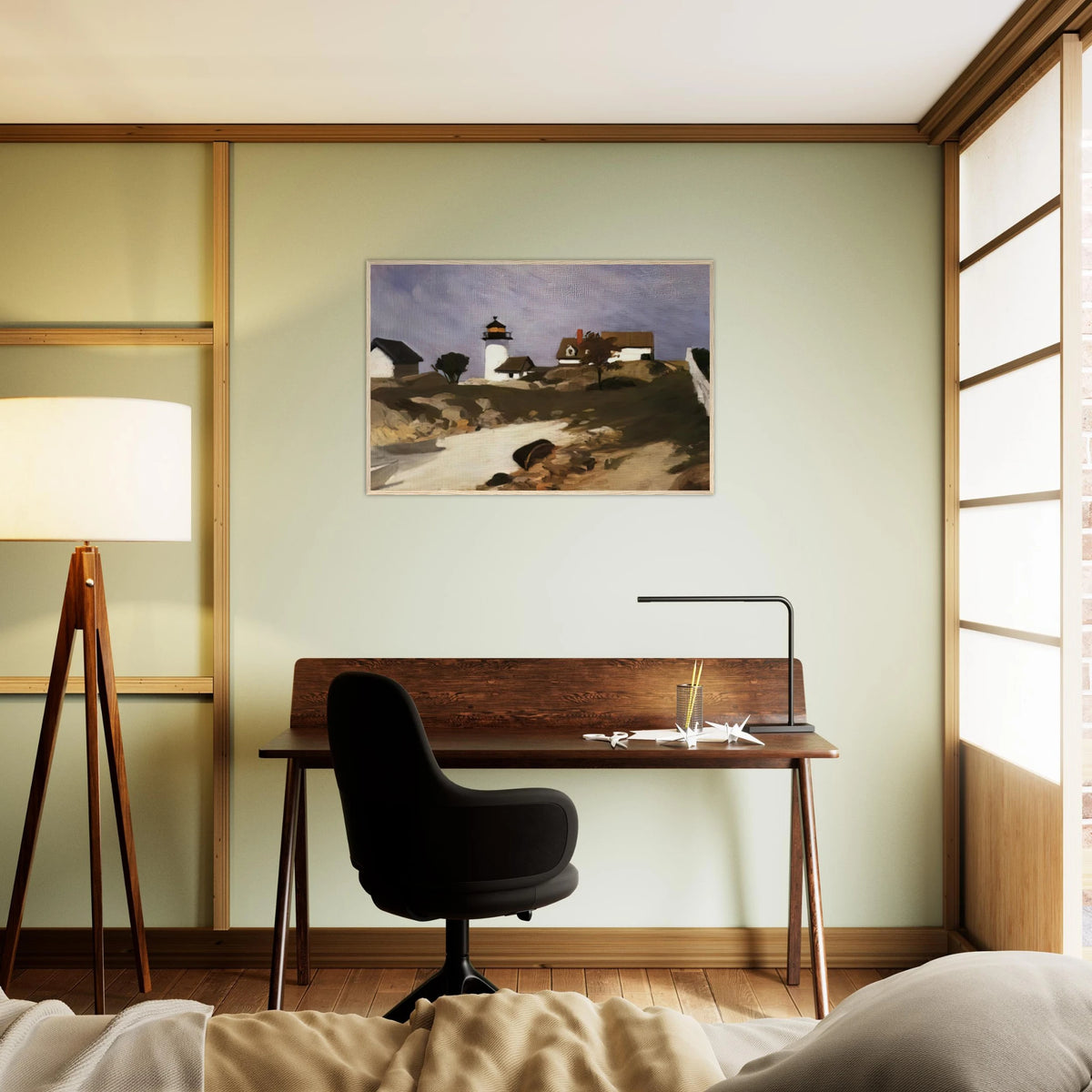 Squam Light Framed Poster | Edward Hopper Framed Prints Wall Art | Edward Hopper Print