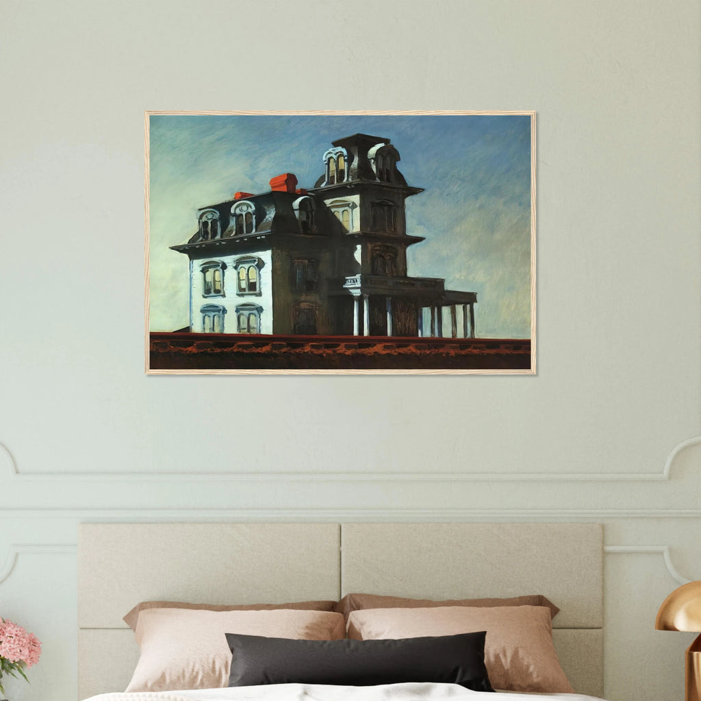 House by the Railroad Framed Poster | Edward Hopper Framed Prints Wall Art | Edward Hopper Print