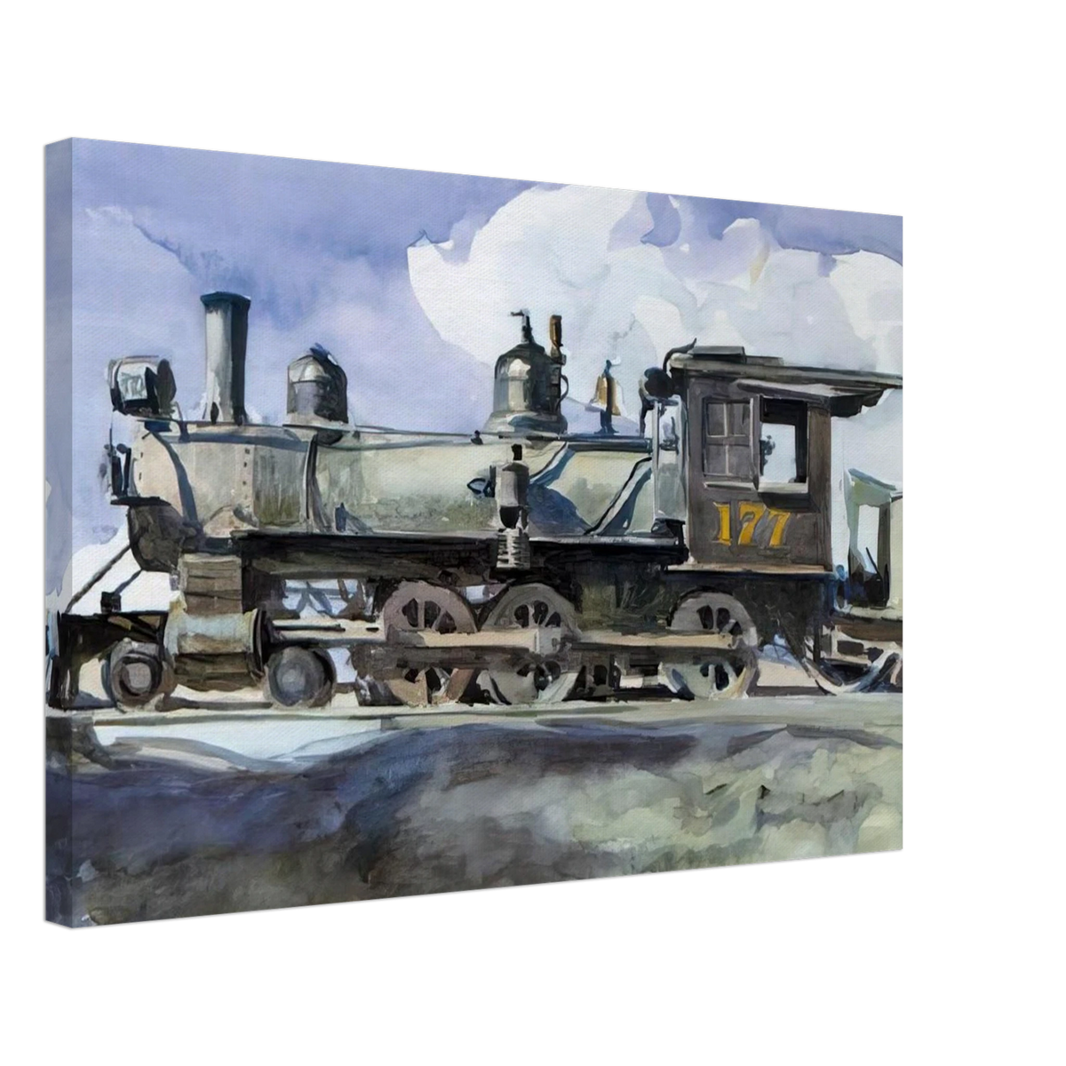 D. and R. G. Locomotive Canvas | Edward Hopper Canvas | Edward Hopper Print