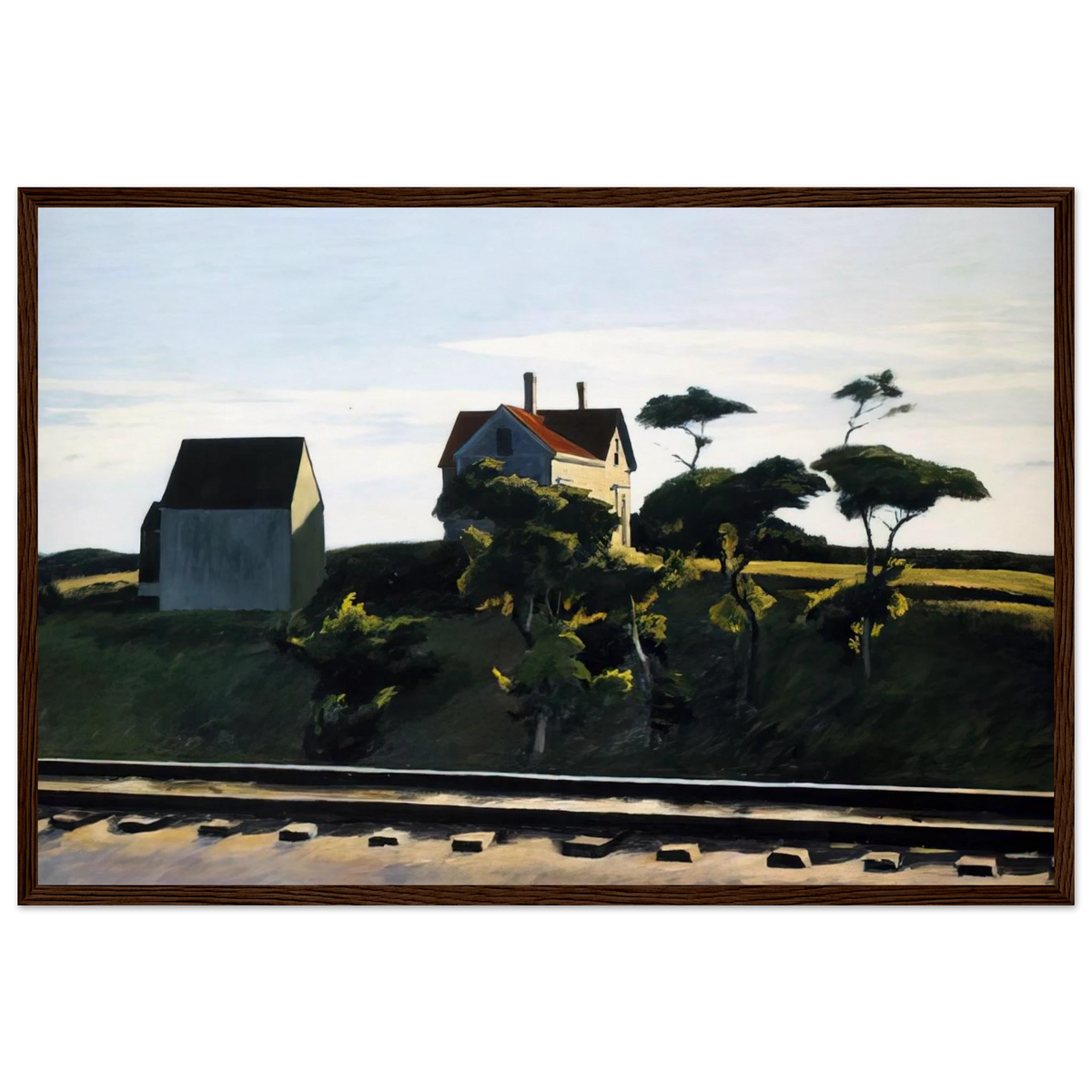 New York, New Haven and Hartford Framed Poster | Edward Hopper Framed Prints Wall Art | Edward Hopper Print