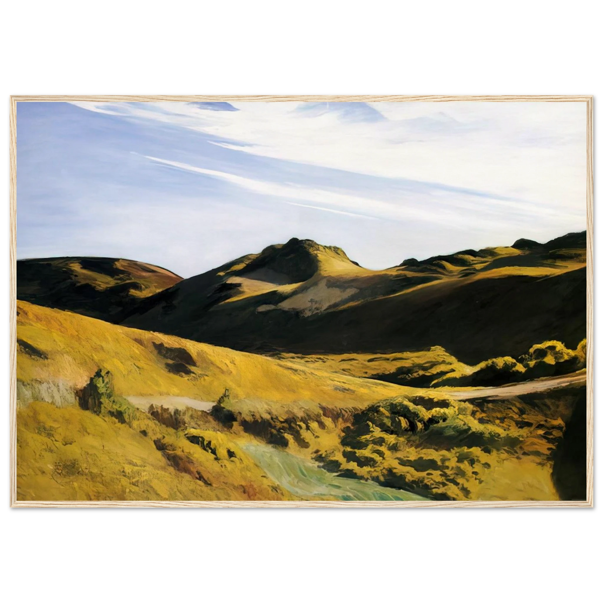 The Camel s Hump Framed Poster | Edward Hopper Framed Prints Wall Art | Edward Hopper Print