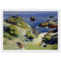 Monhegan Landscape Framed Poster | Edward Hopper Framed Prints Wall Art | Edward Hopper Print