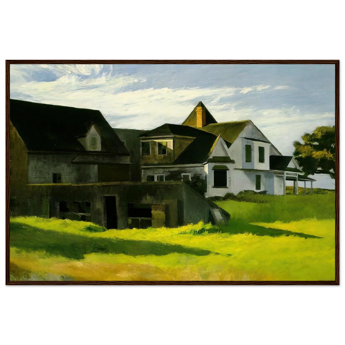 Cape Cod Afternoon Framed Poster | Edward Hopper Framed Prints Wall Art | Edward Hopper Print