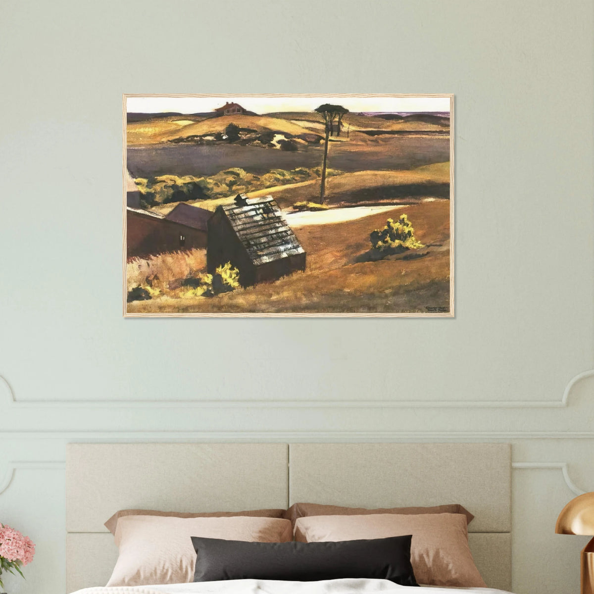 Burly Cobb Hen Coop and Barn Framed Poster | Edward Hopper Framed Prints Wall Art | Edward Hopper Print