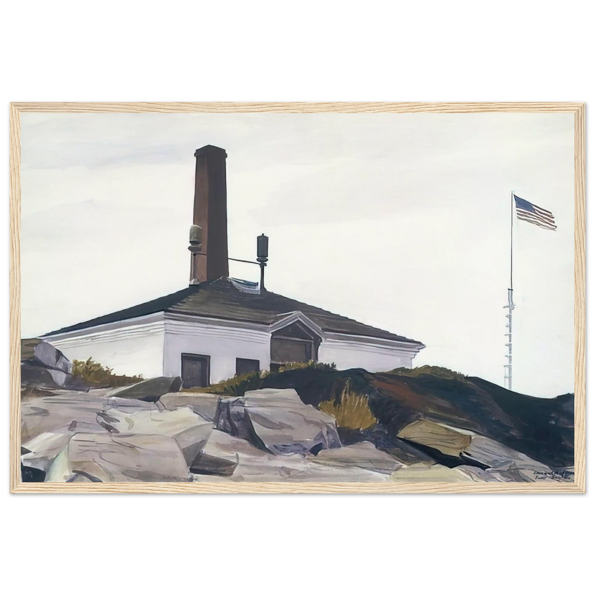 House of the Foghorn, I Framed Poster | Edward Hopper Framed Prints Wall Art | Edward Hopper Print