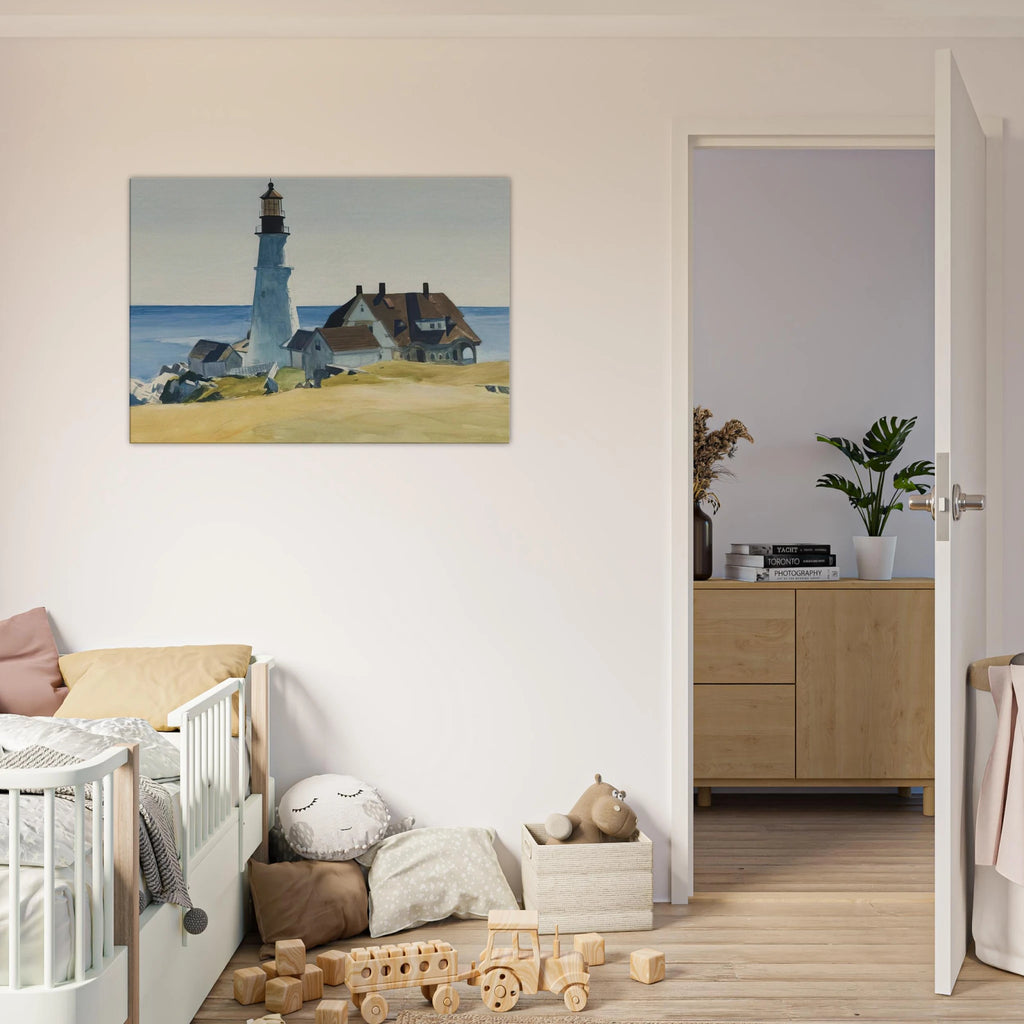 Lighthouse and Buildings, Portland Head, Cape Elizabeth, Maine Canvas | Edward Hopper Canvas | Edward Hopper Print